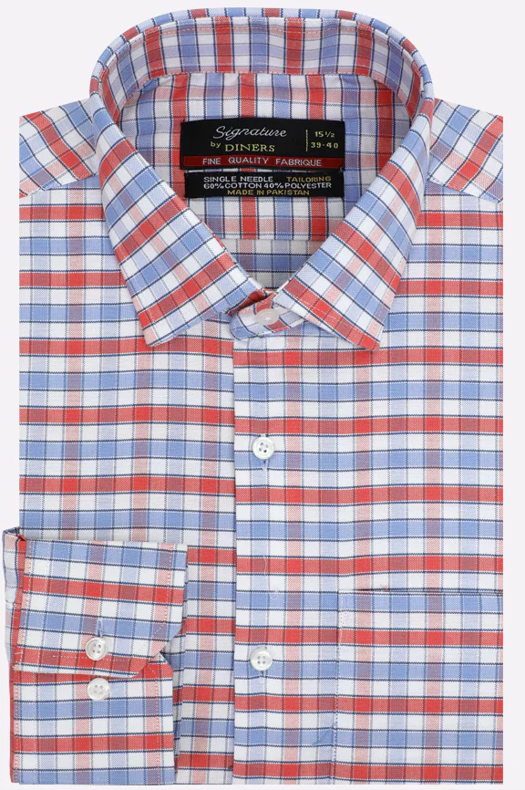 Multicolor Gingham Check Formal Shirt