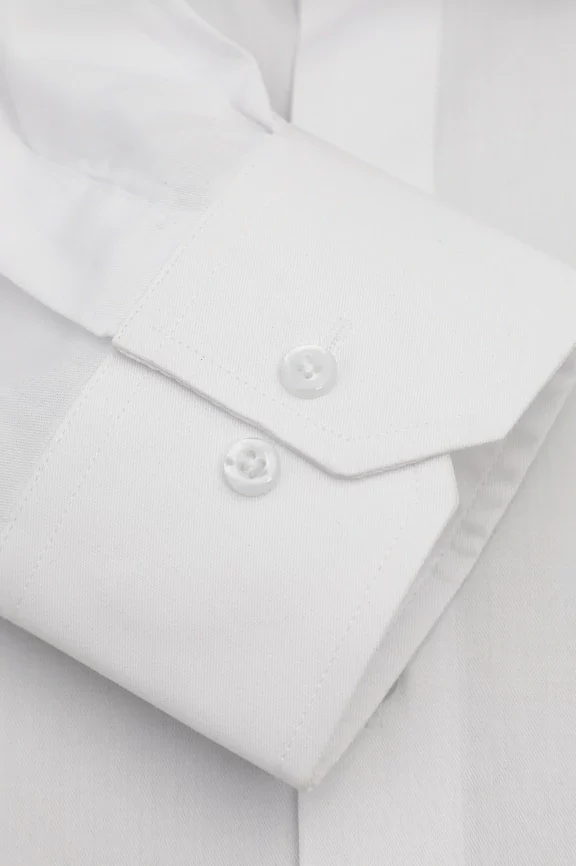 White Plain Formal Shirt - Image 3