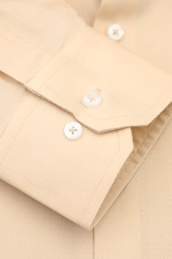 Fawn Self Textured Formal Shirt - Image 3