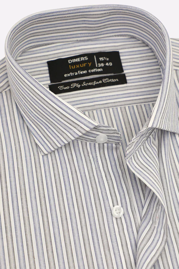 Multicolor Stripes Formal Shirt - Image 2