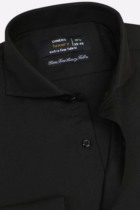Black Dobby Formal Shirt - Image 2
