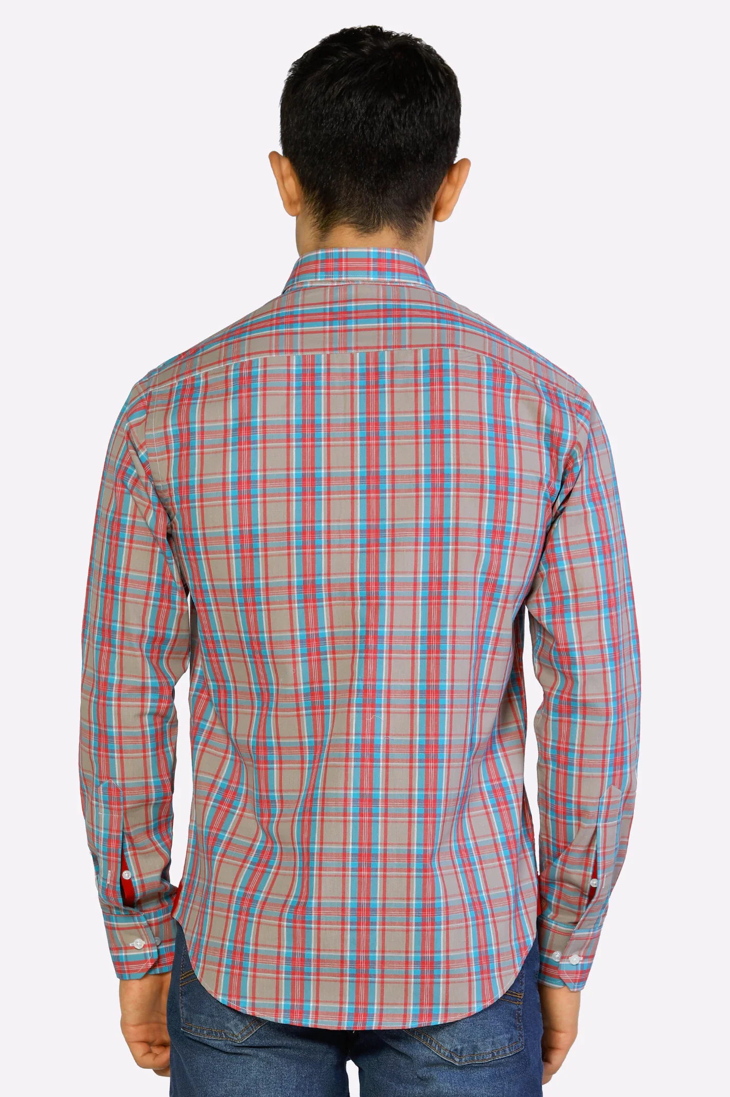 Multicolr Check Casual Shirt - Image 3