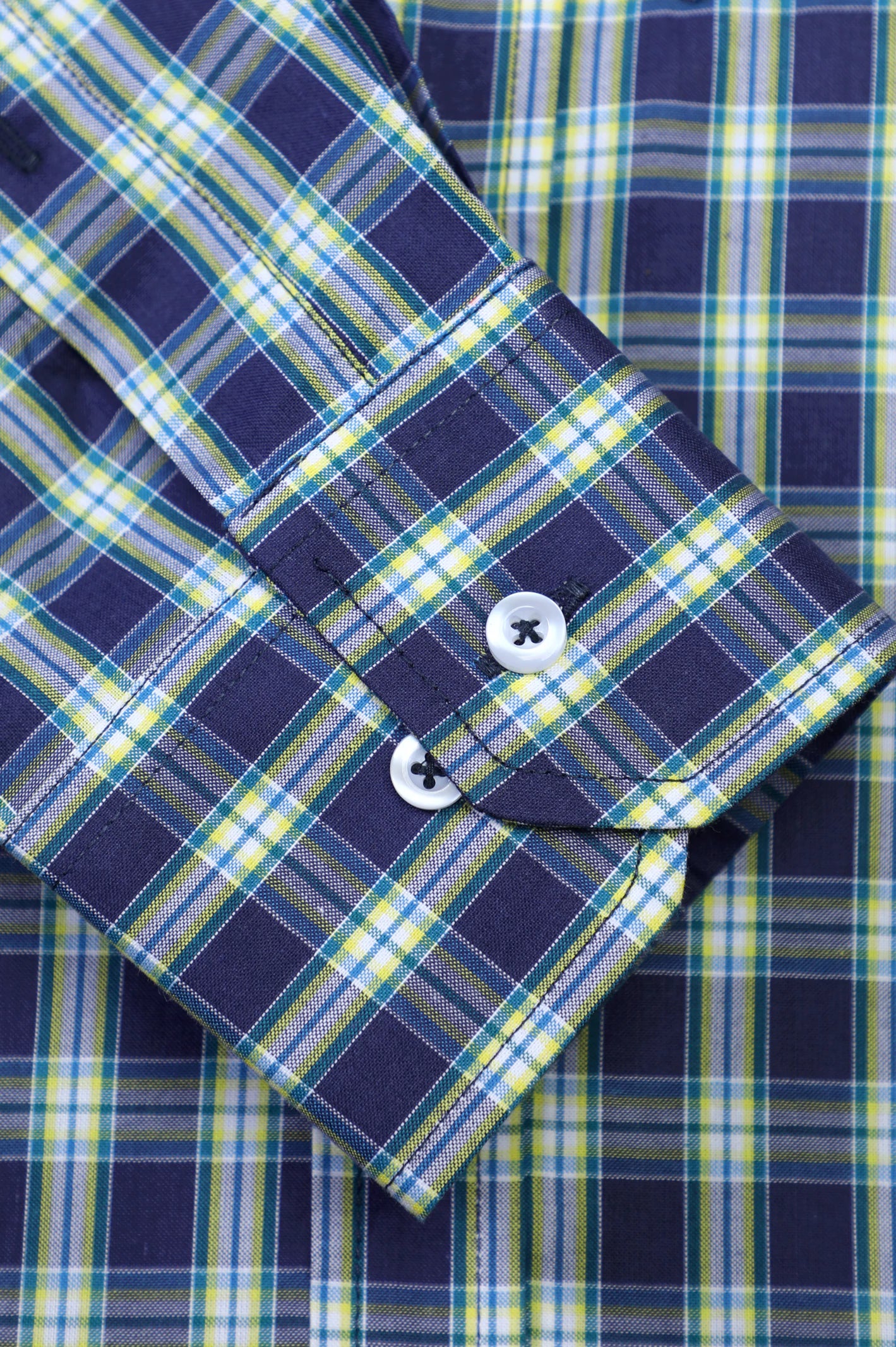 Multicolor Glen Plaid Check Casual Shirt - Image 3