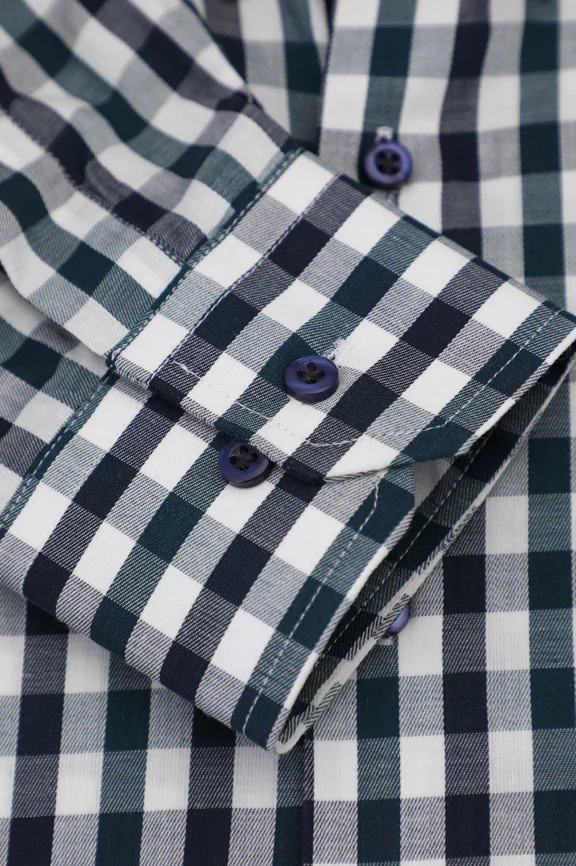 Multicolor Gingham Check Casual Shirt - Image 3