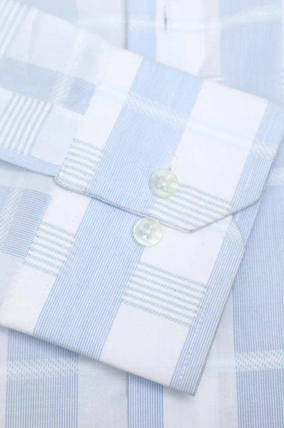 Blue Checkered Casual Shirt - Image 3