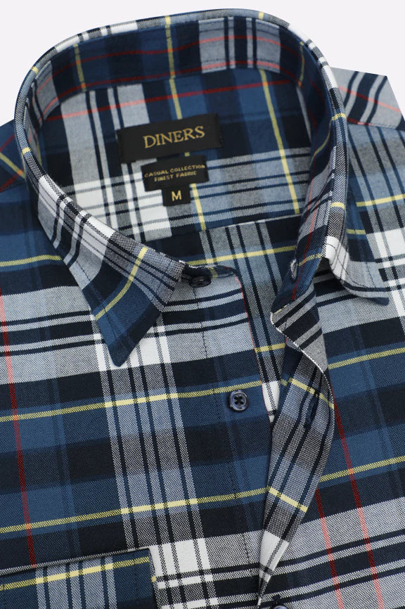 Multicolor Flannel Check Casual Shirt - Image 2