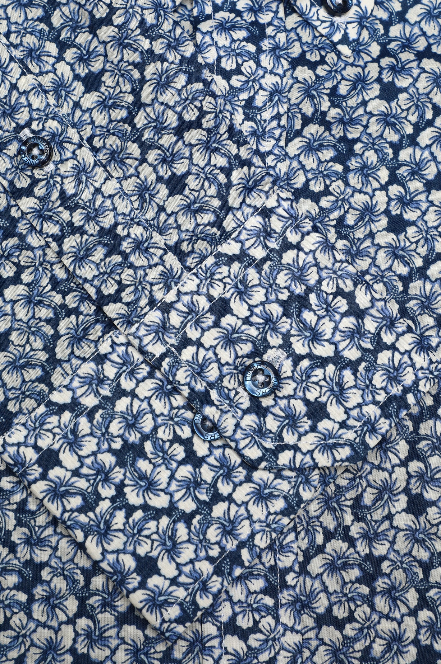 Blue Floral Printed Casual Milano Shirt - Image 6