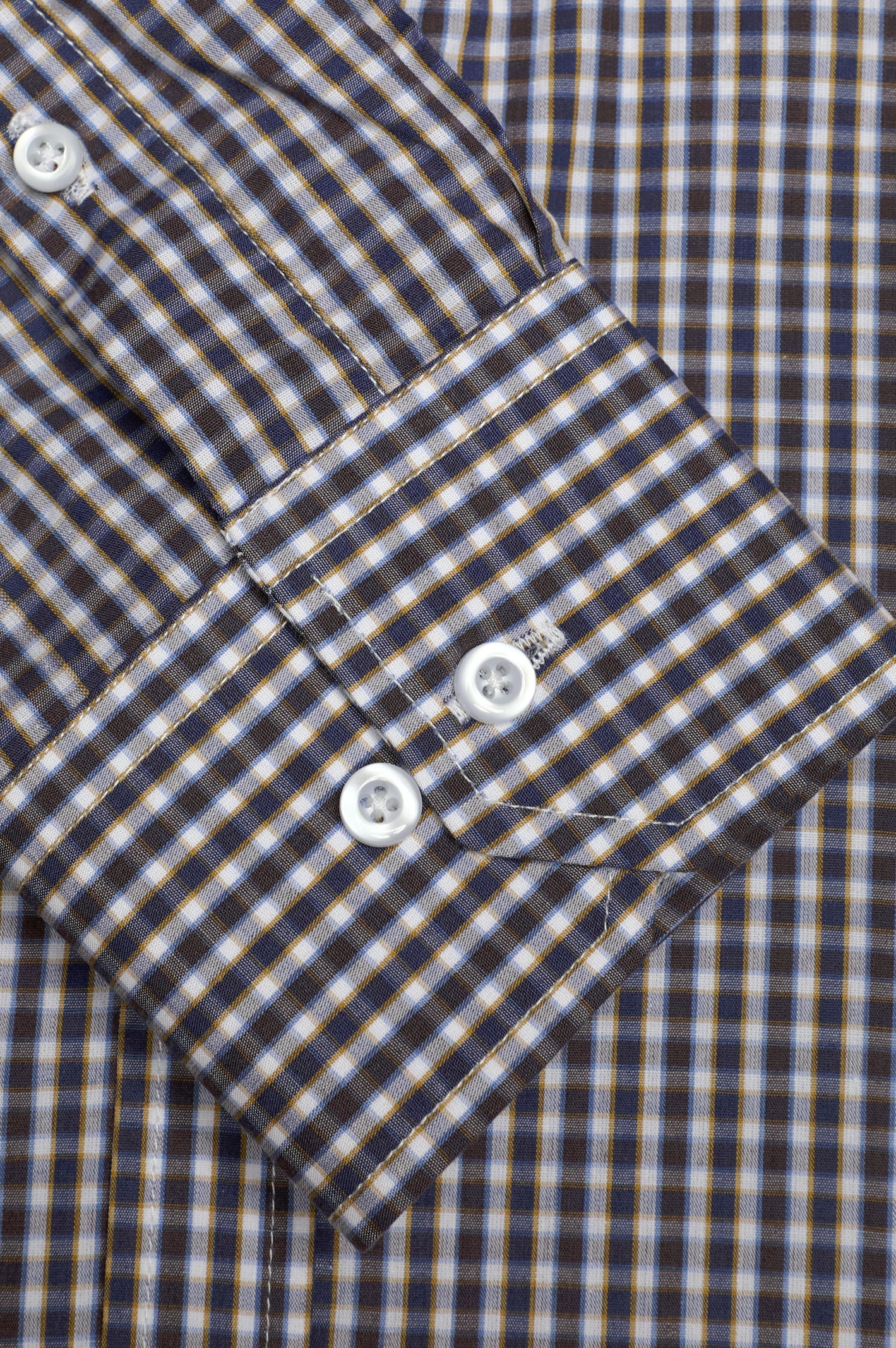 Multicolor Mini-Check Casual Shirt - Image 3