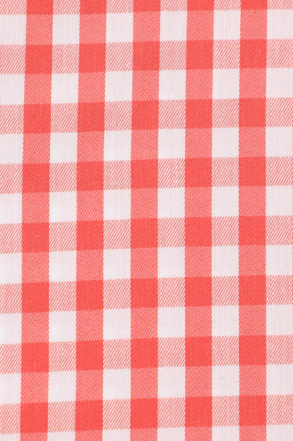 Peach Gingham Check Casual Shirt - Image 4