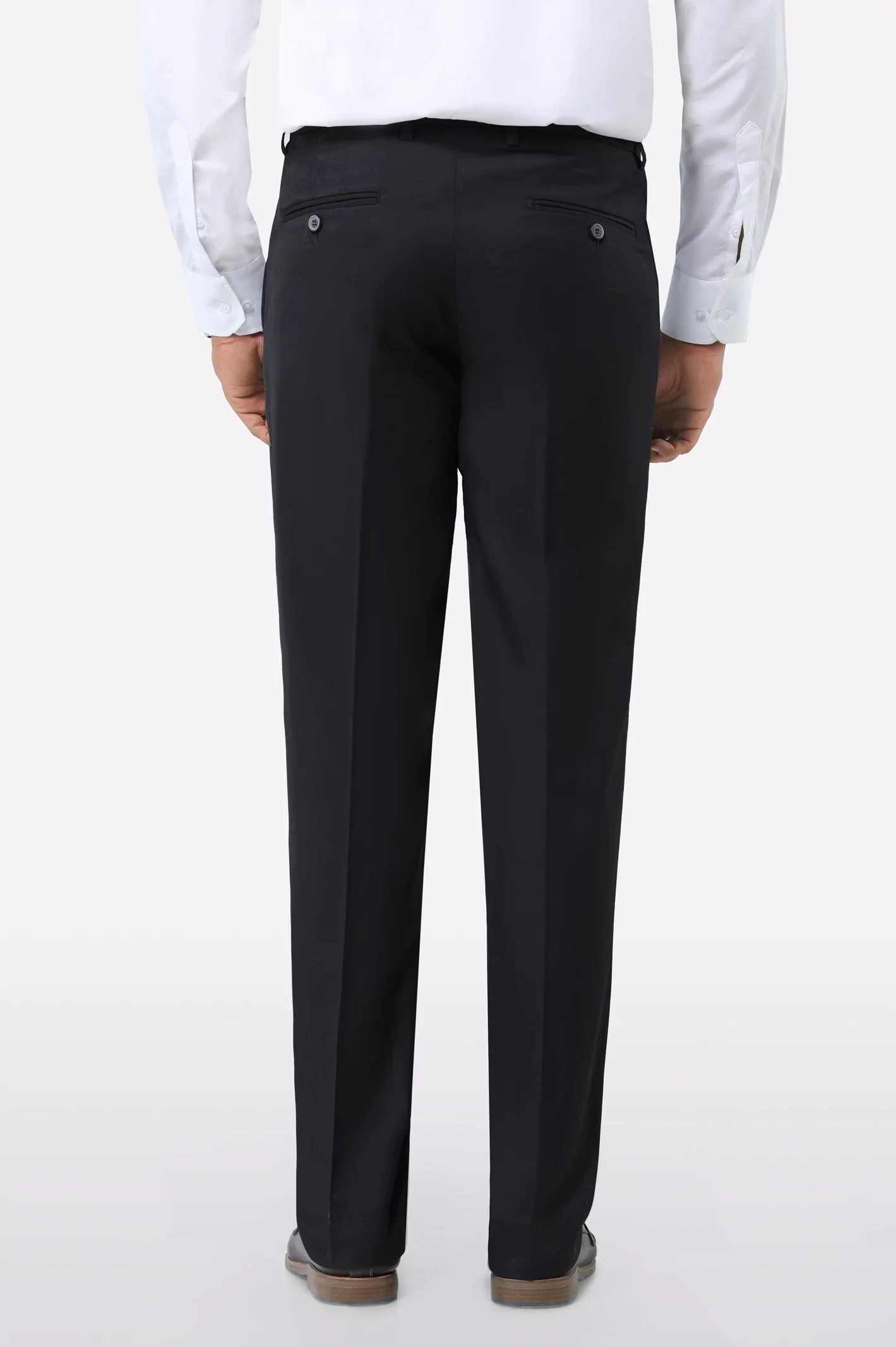 Black Regular Fit Formal Trouser - Image 3