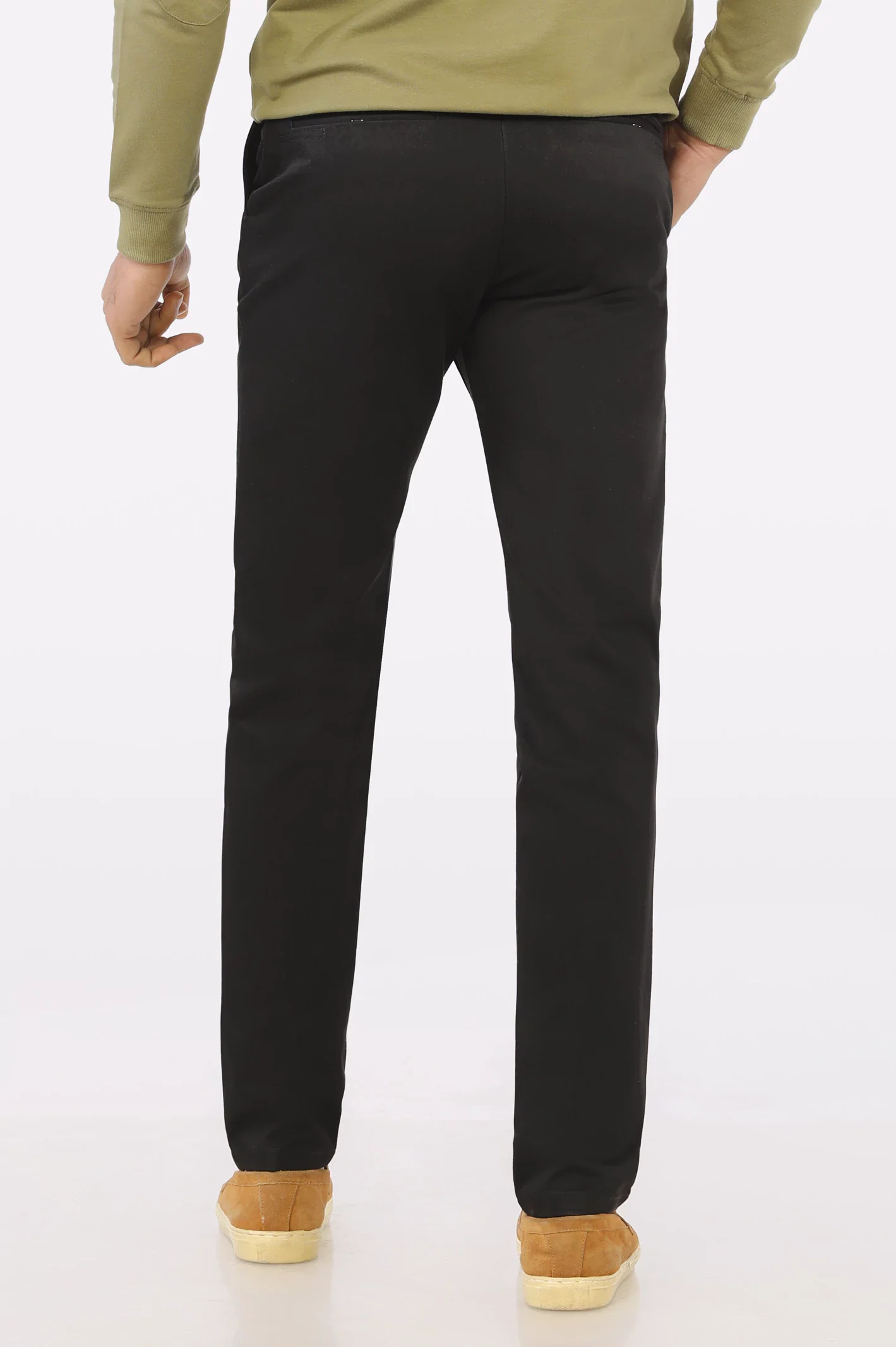 Black Smart Fit Cotton Chino - Image 4