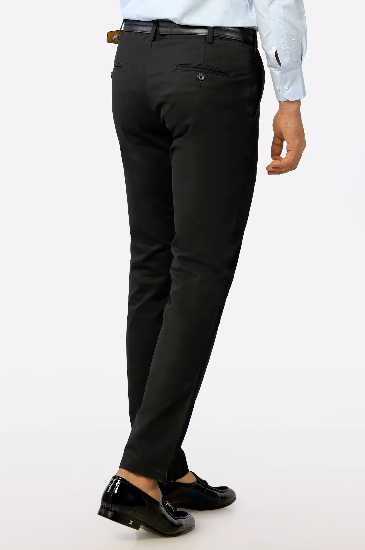 Black Smart Fit Cotton Chino - Image 3