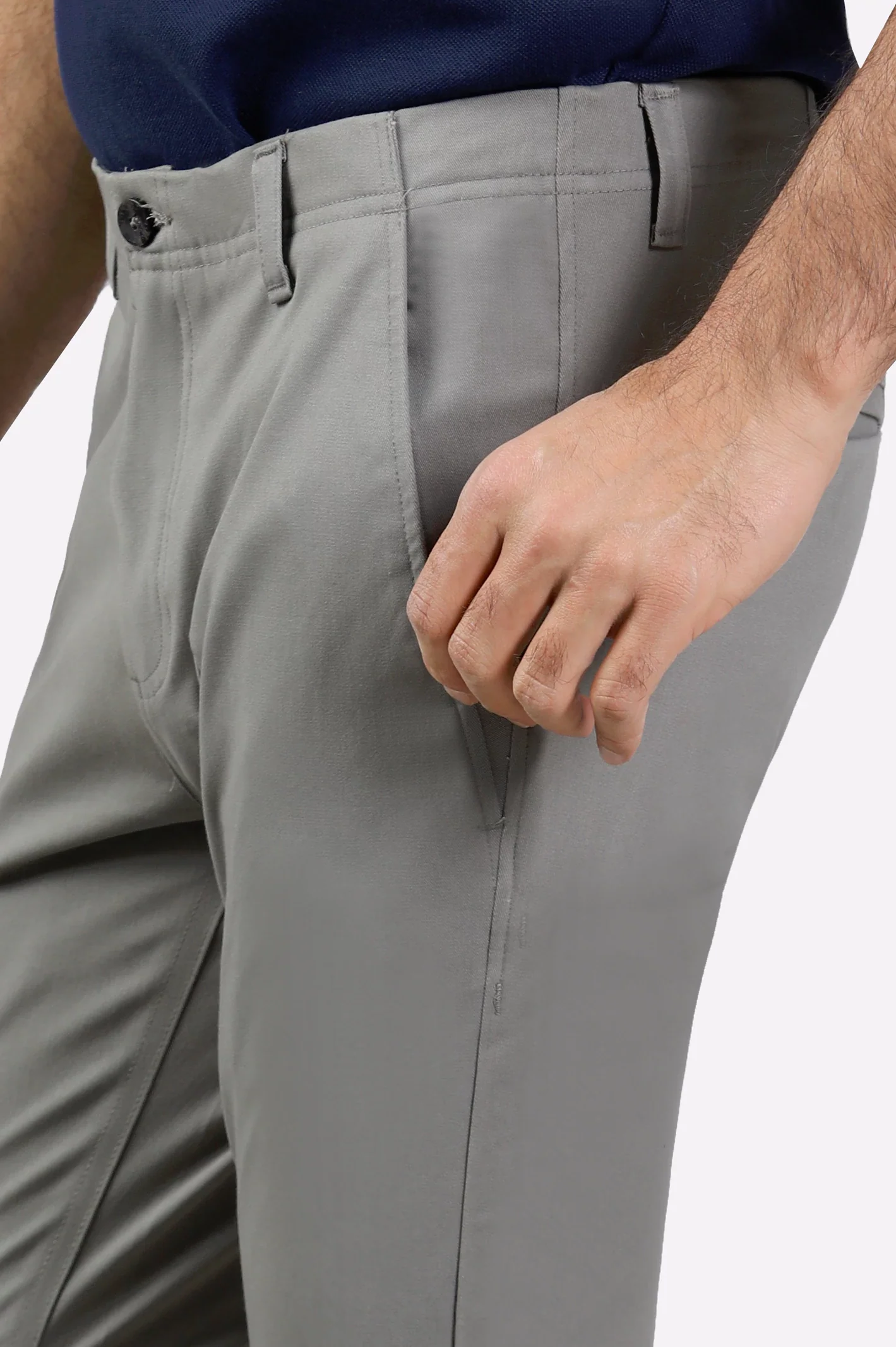 Beige Smart Fit Cotton Chino - Image 2