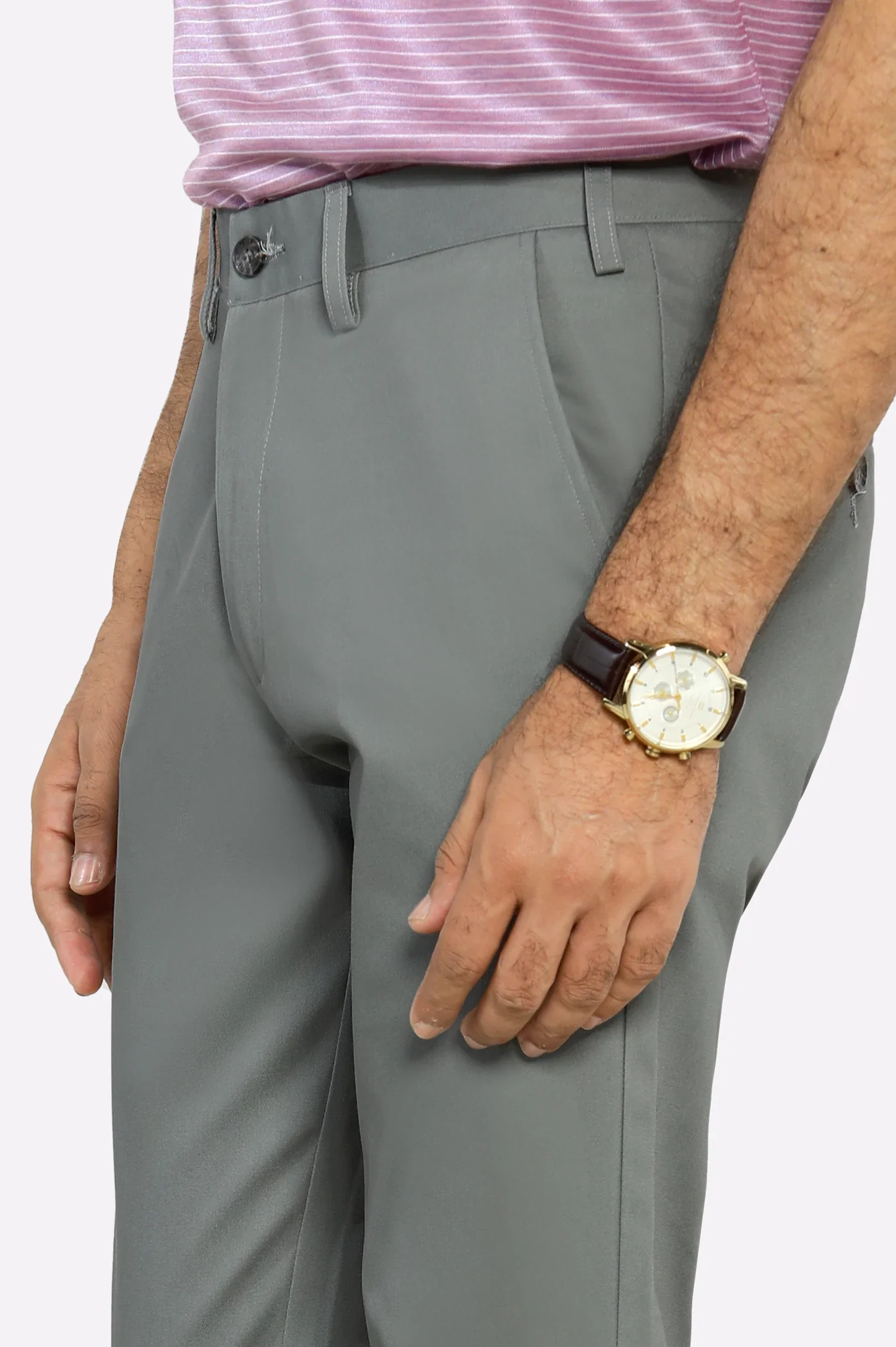 Charcoal Smart Fit Cotton Chino - Image 2