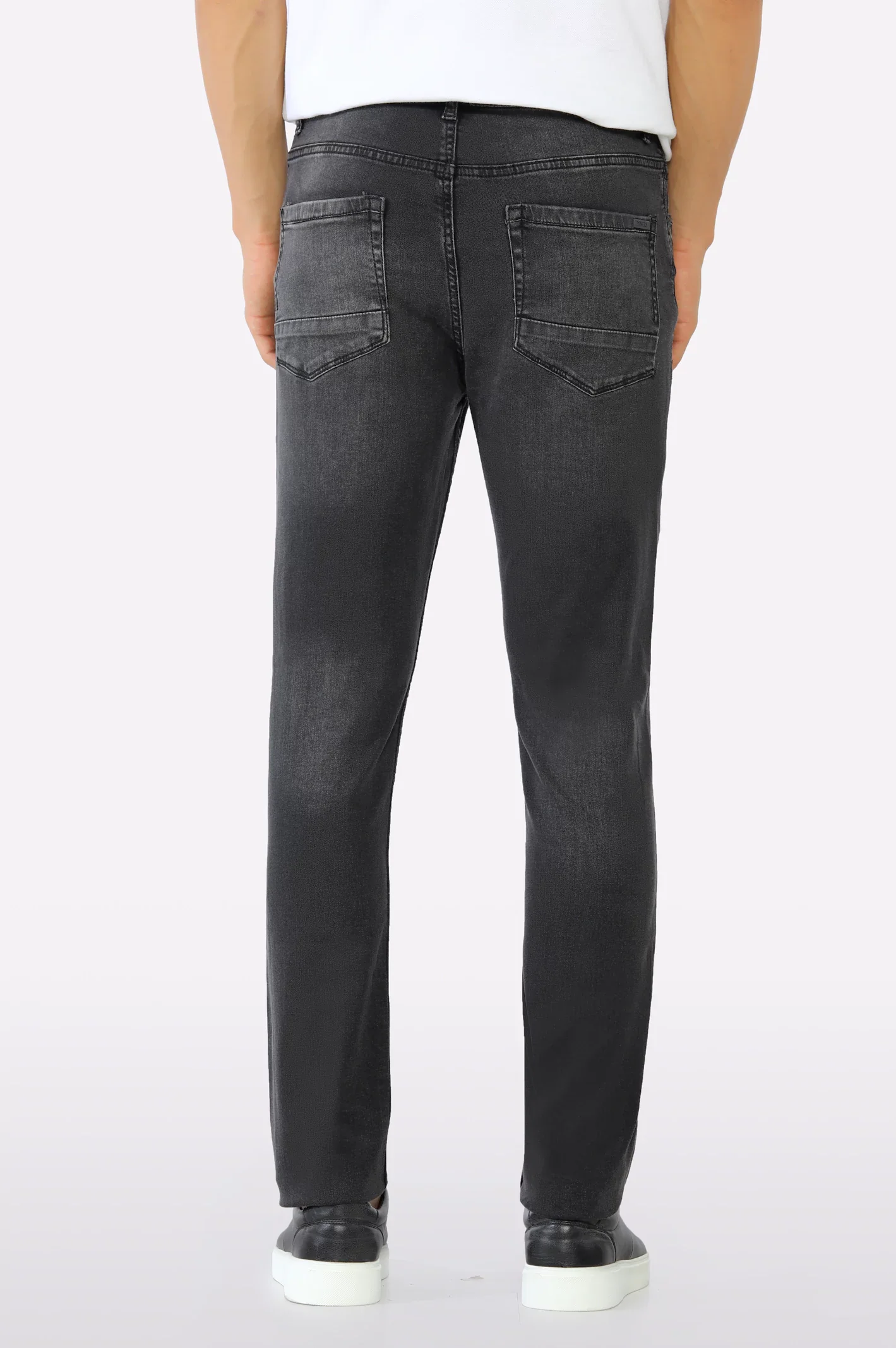 Dark Grey Slim Fit Jeans - Image 3
