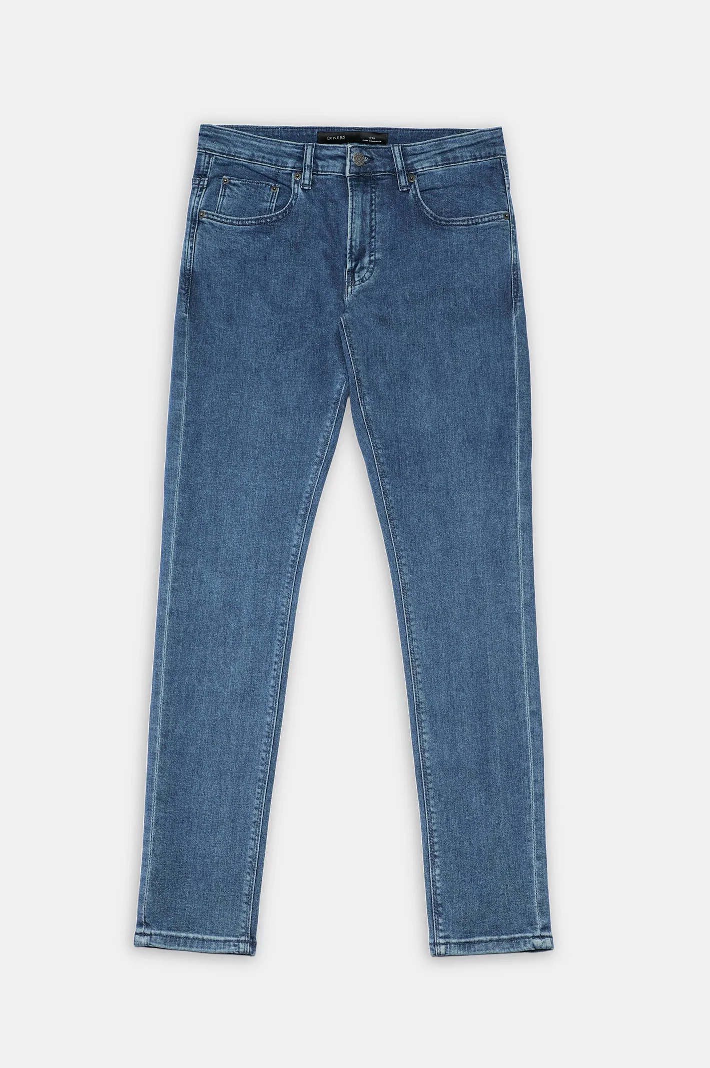 Medium Blue Slim Fit Jeans - Image 4