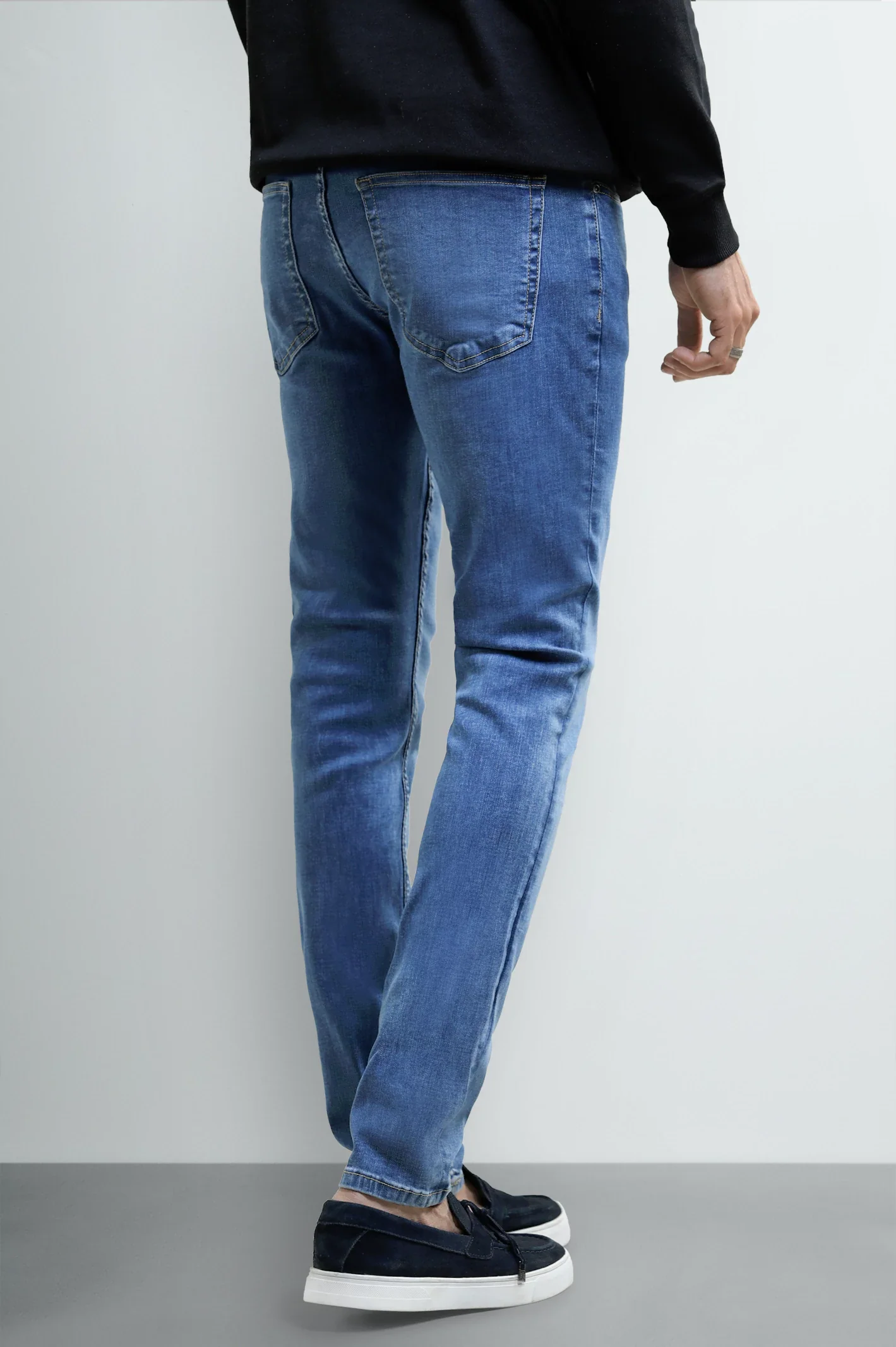 Light Blue Slim Fit Jeans - Image 3