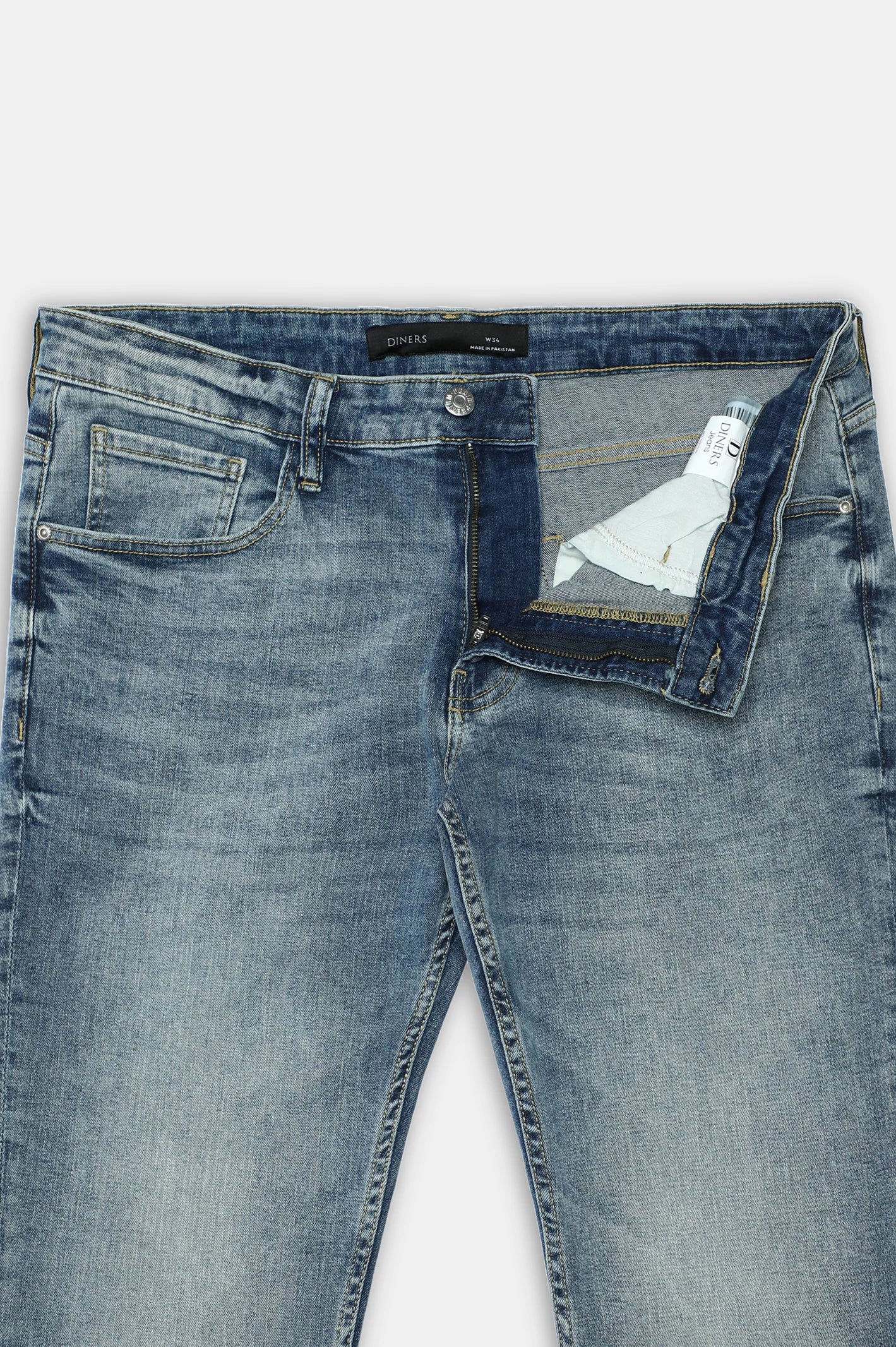 Light Blue Slim Fit Jeans - Image 9