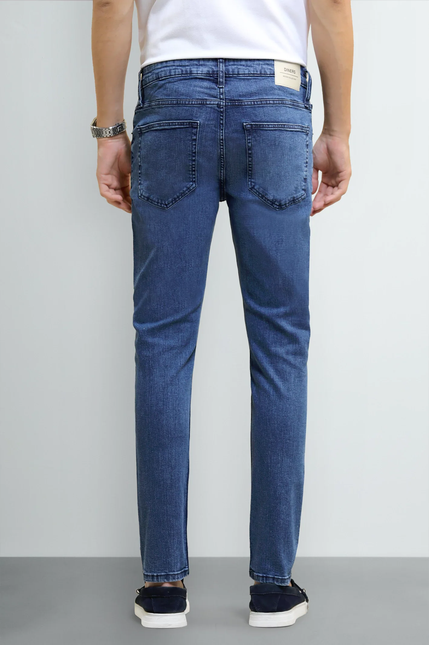Medium Blue Slim Fit Jeans - Image 3