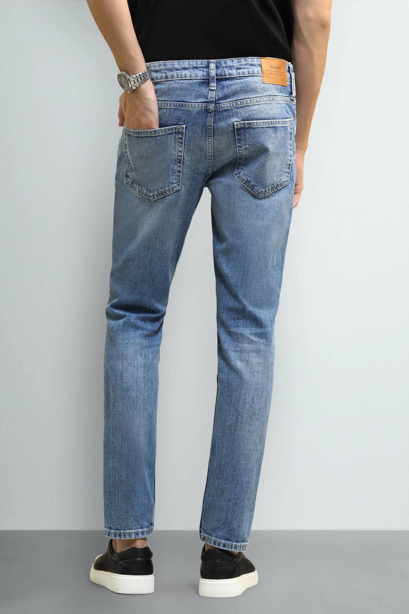 Light Blue Slim Fit Jeans - Image 3
