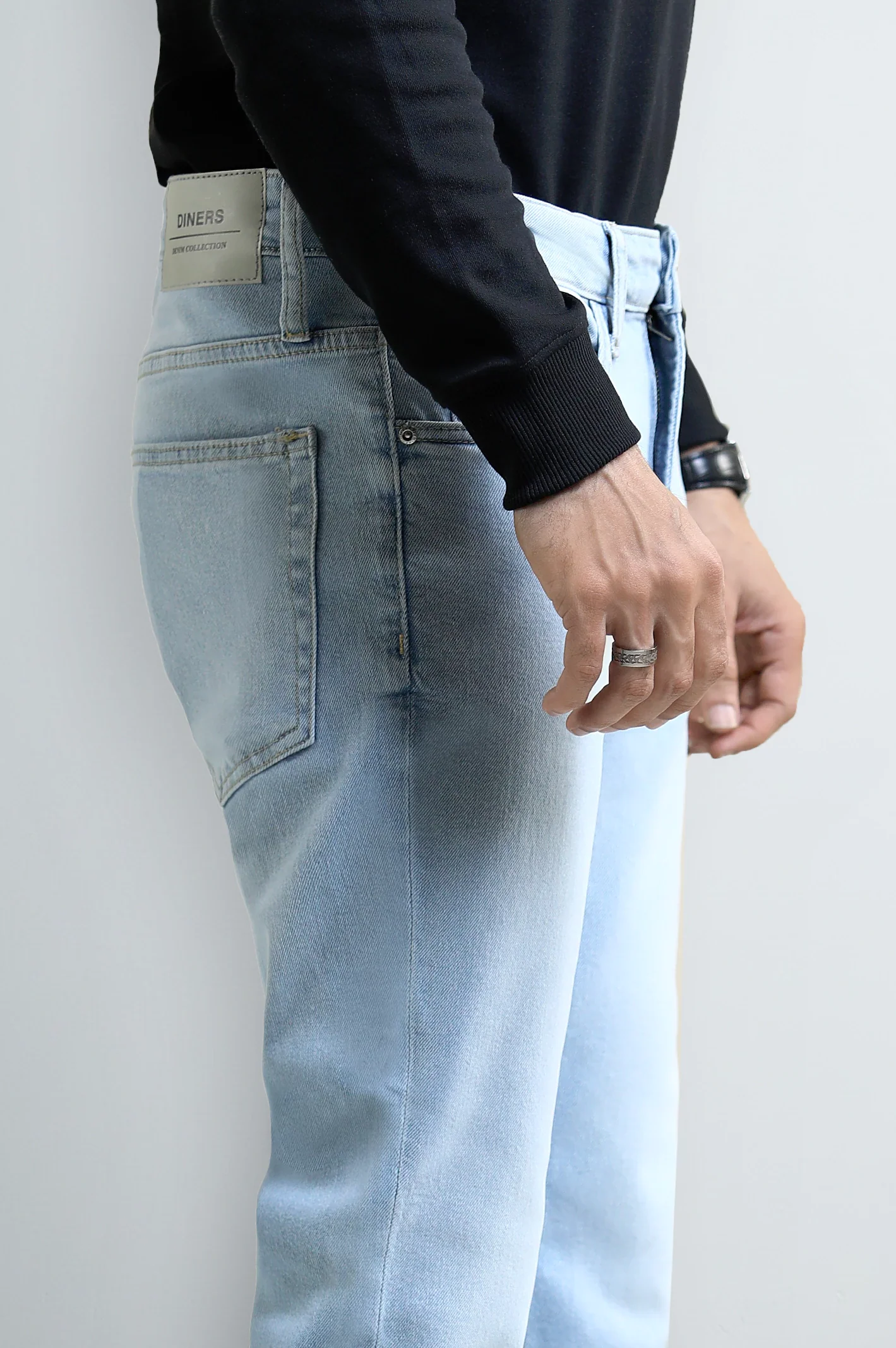 Light Blue Slim Fit Jeans - Image 2