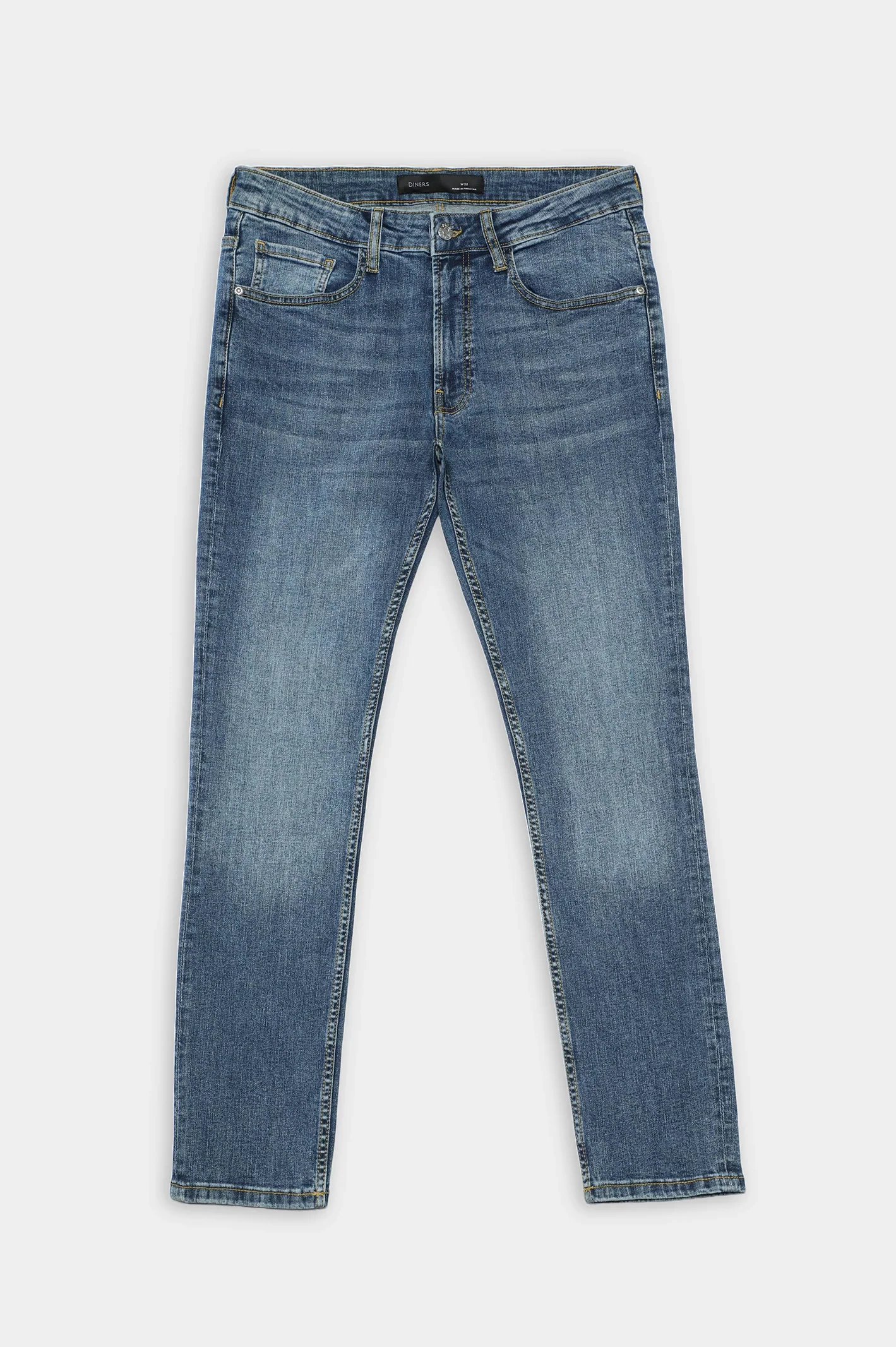 Medium Blue Slim Fit Jeans - Image 4