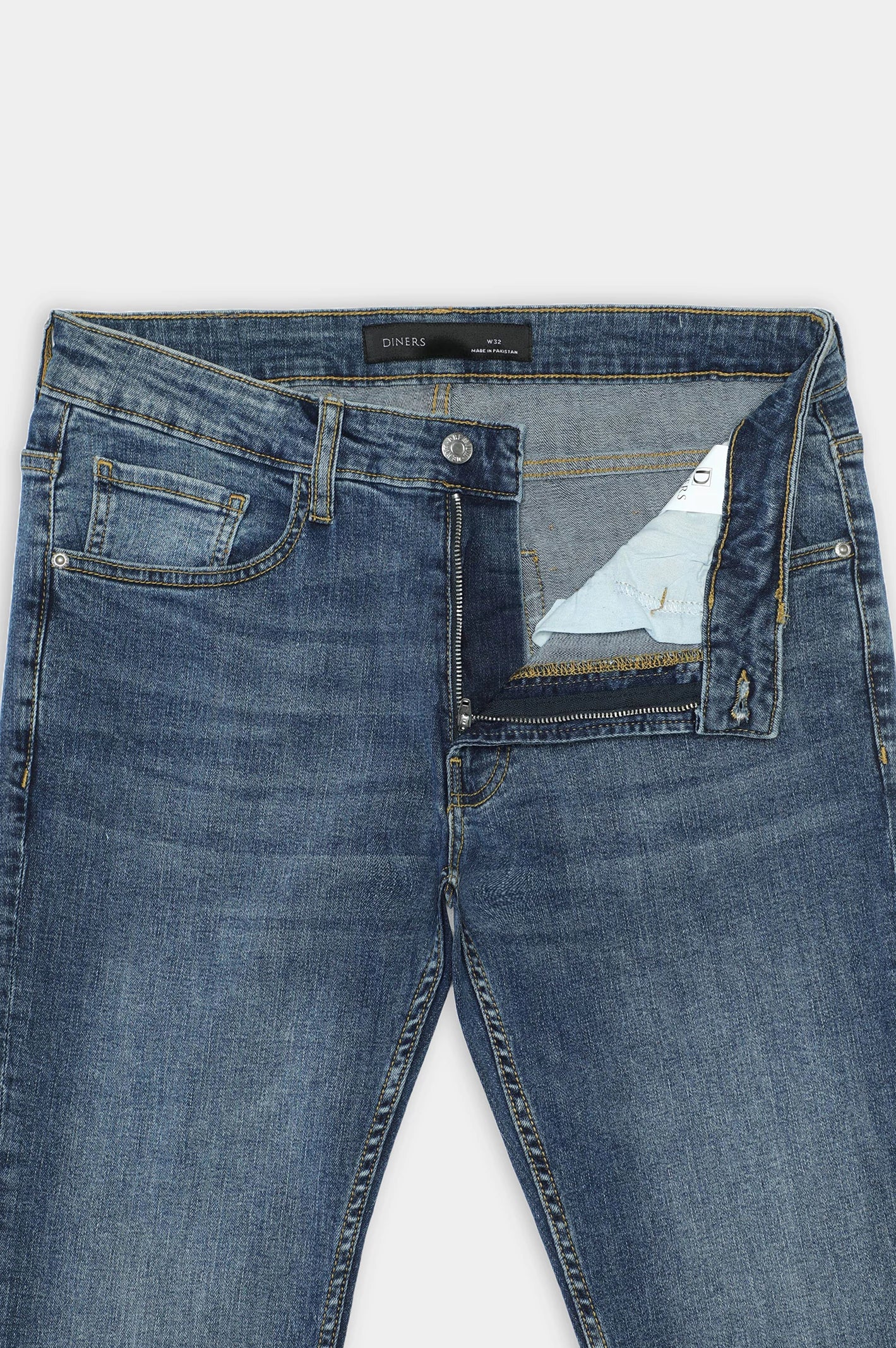 Medium Blue Slim Fit Jeans - Image 5