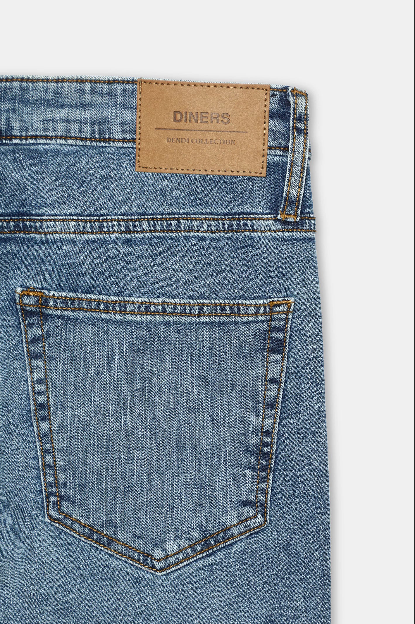 Medium Blue Slim Fit Jeans - Image 7