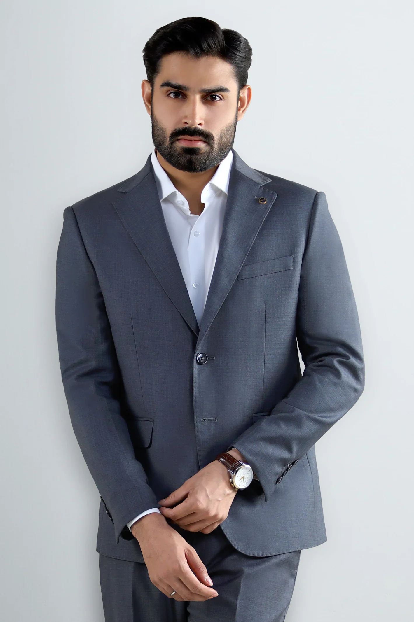 Grey Formal 2PC Suit - Image 2
