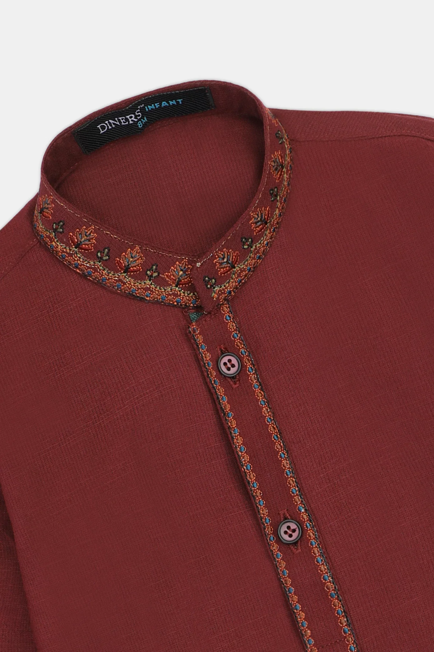 Maroon Infant Kurta Shalwar - Image 2