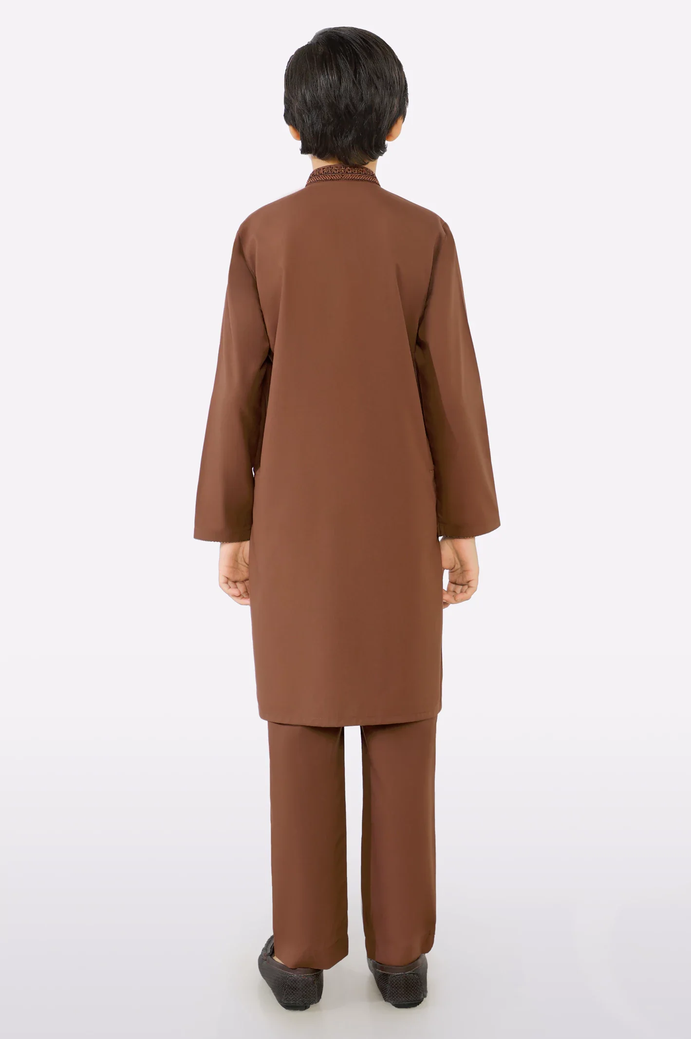 Light Brown Boys Kurta Pajama - Image 4
