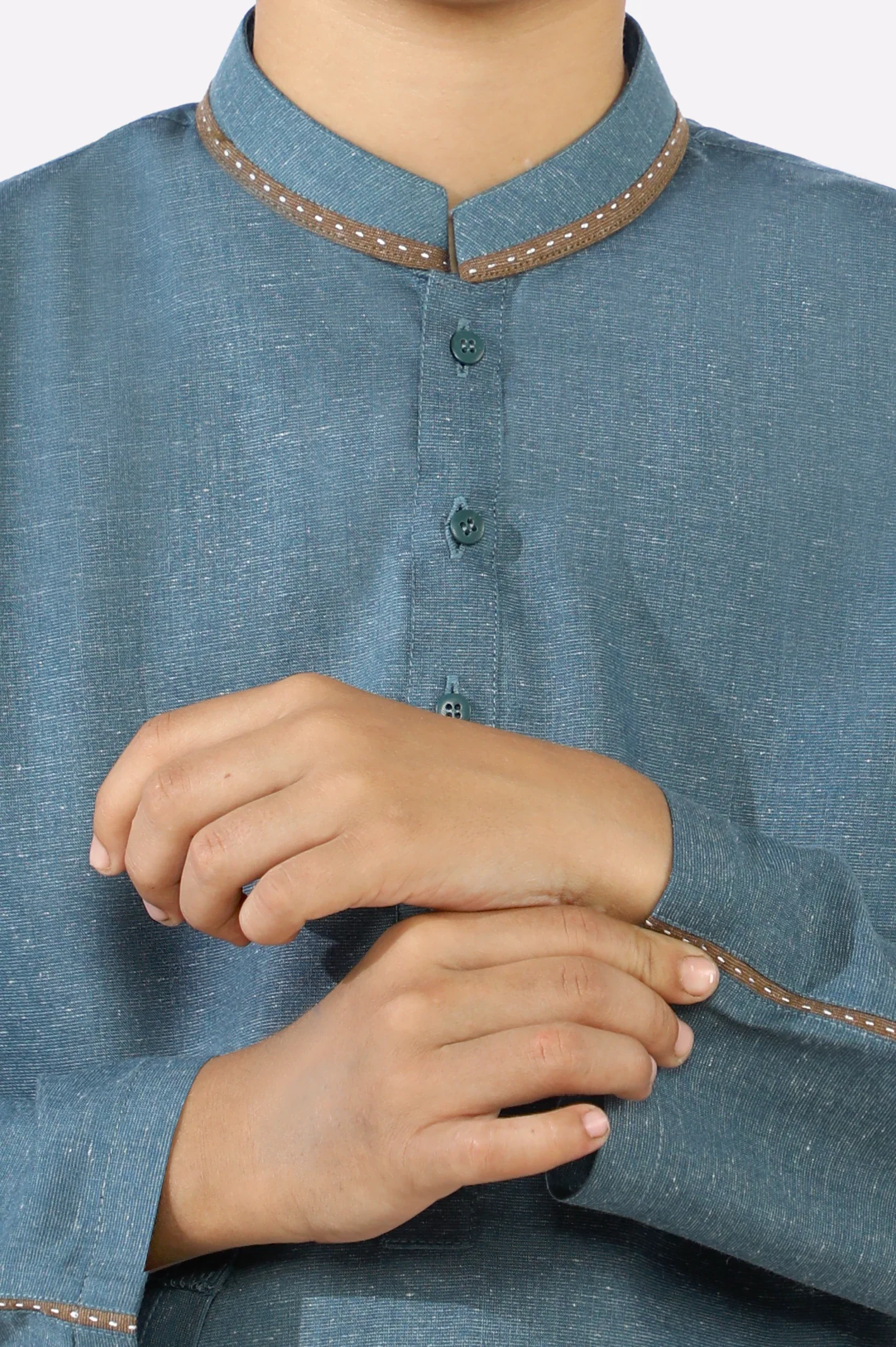 Green Boys Kameez Shalwar - Image 3