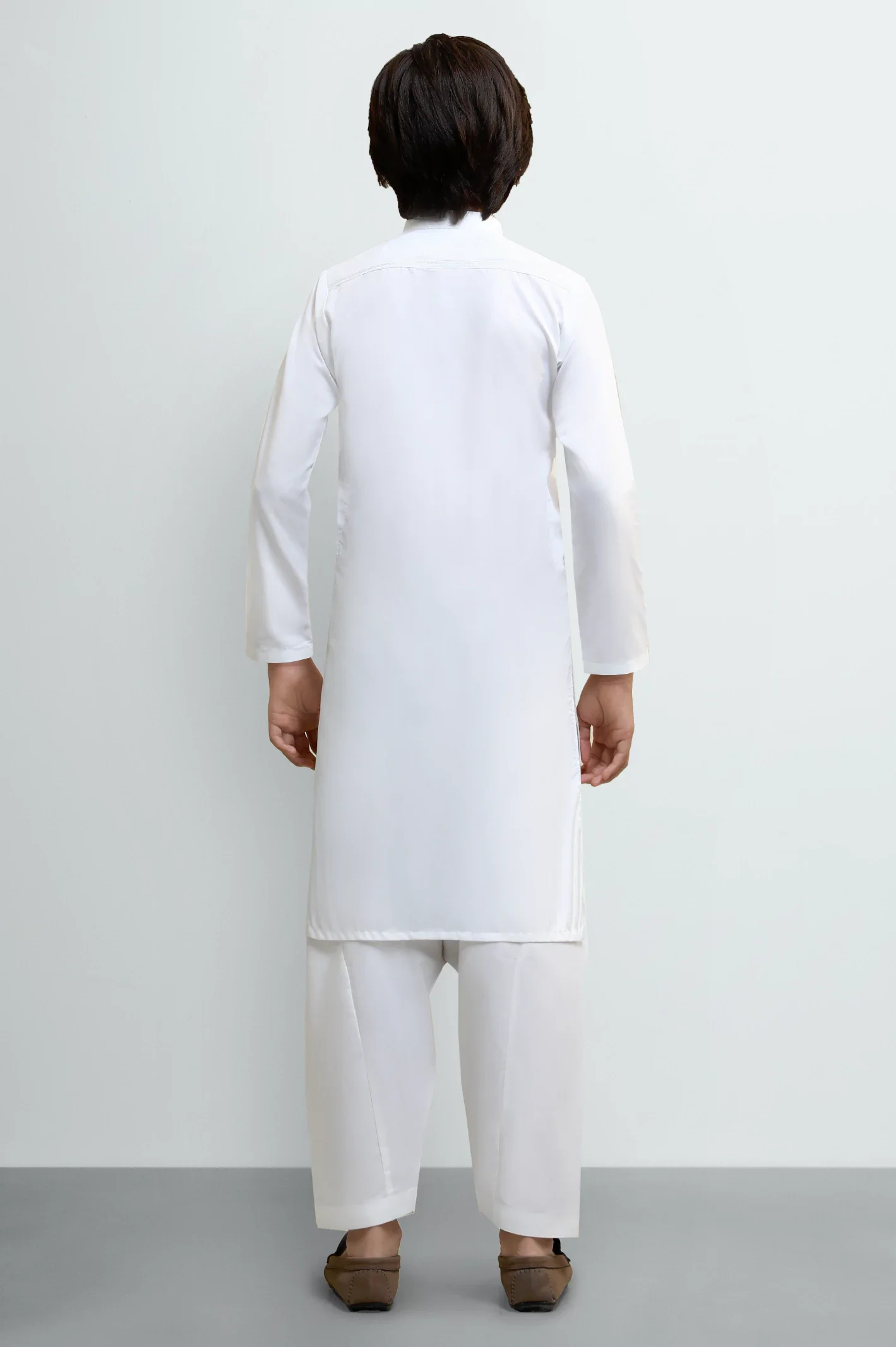 Off White Boys Kameez Shalwar - Image 4