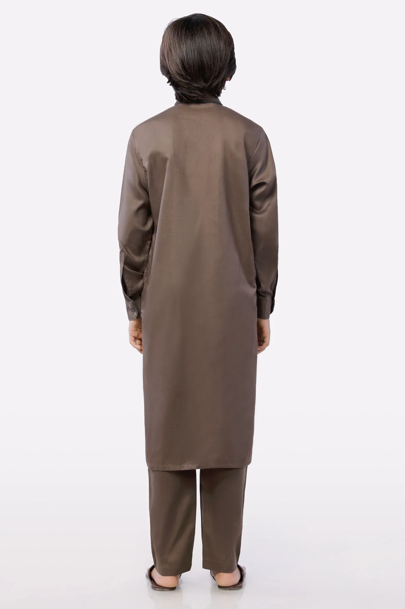 Brown Boys Kurta Pajama - Image 4