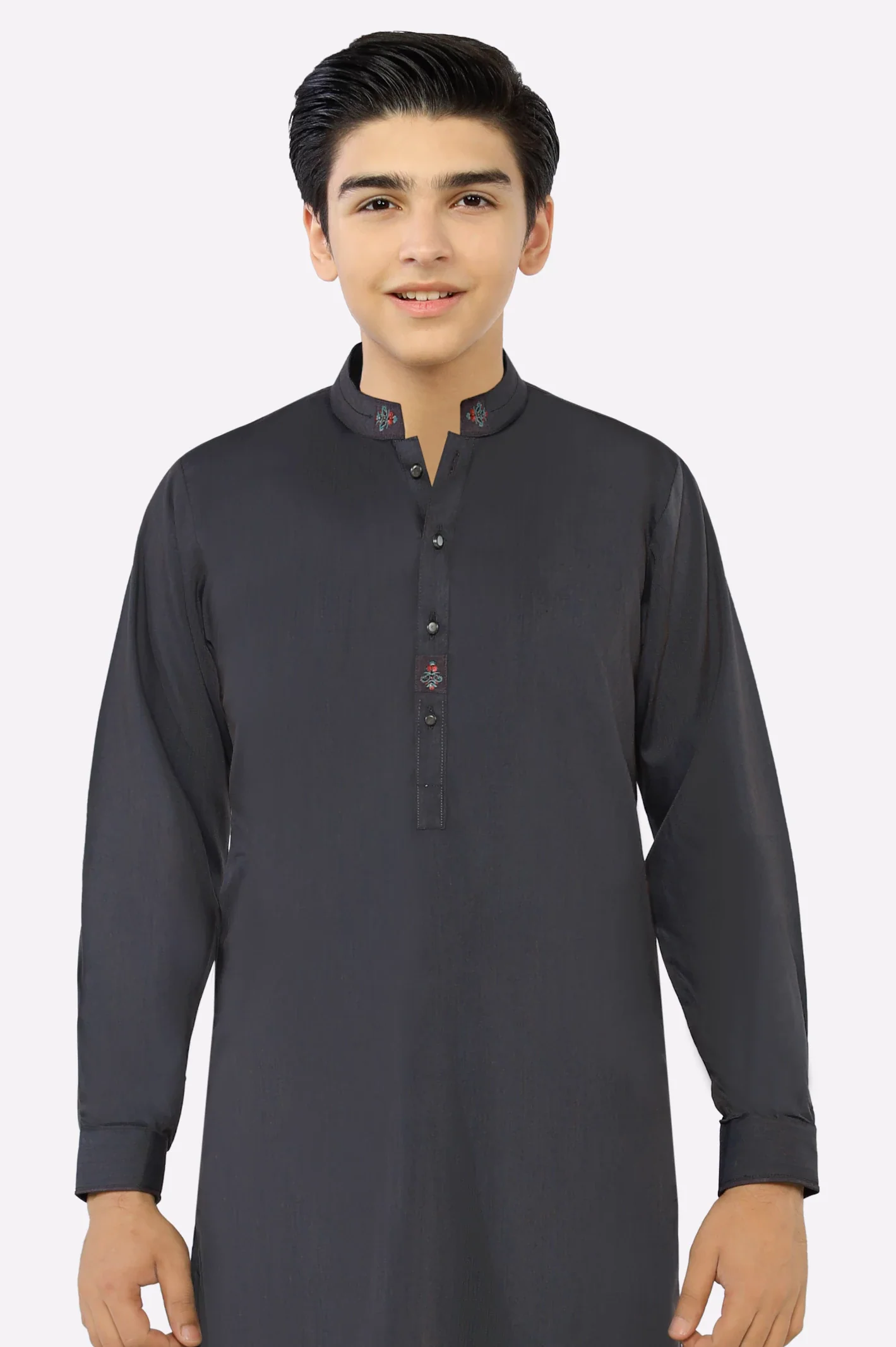 Charcoal Teens Kameez Shalwar - Image 2