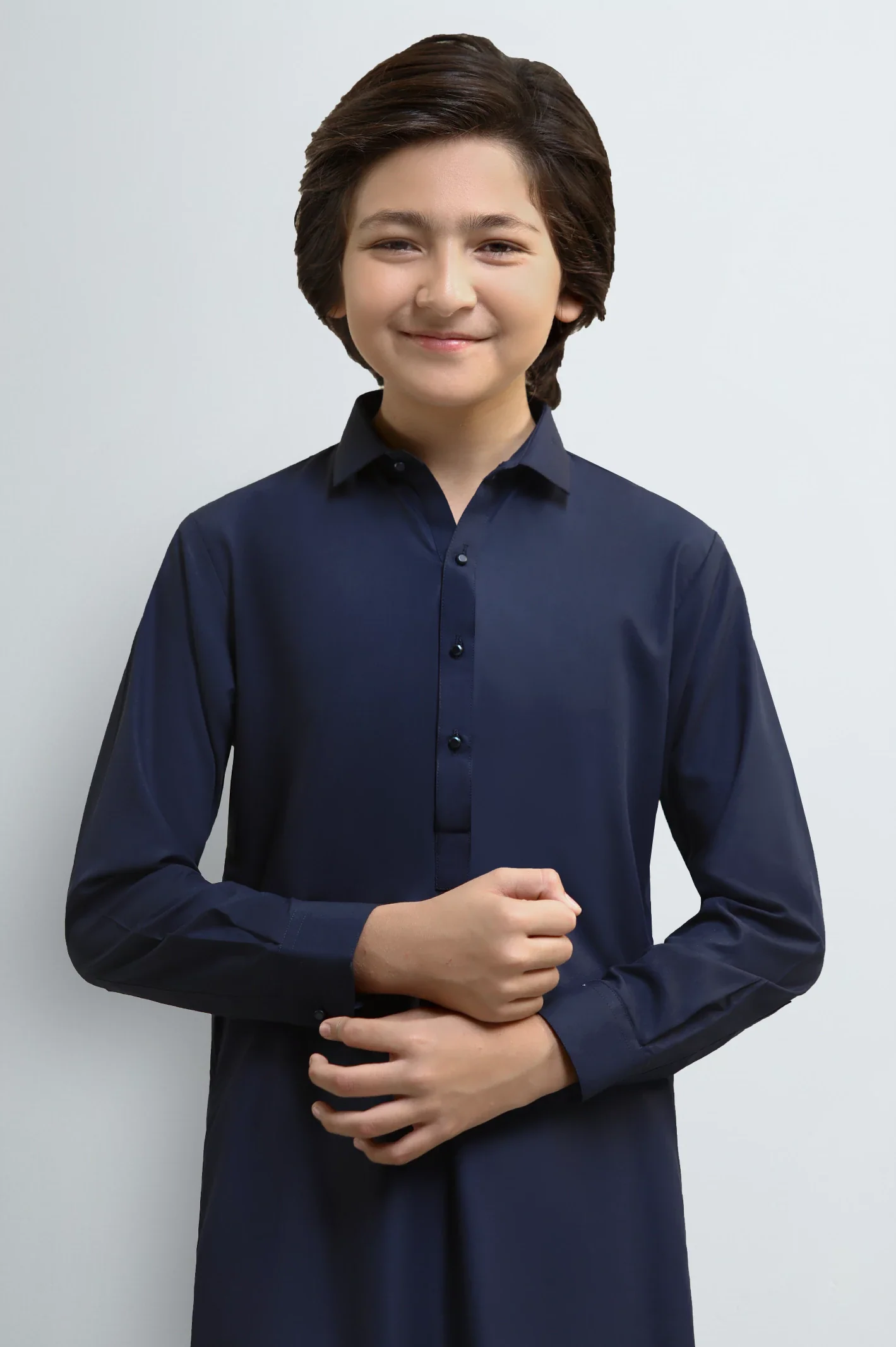 Navy Blue Teens Kameez Shalwar - Image 2