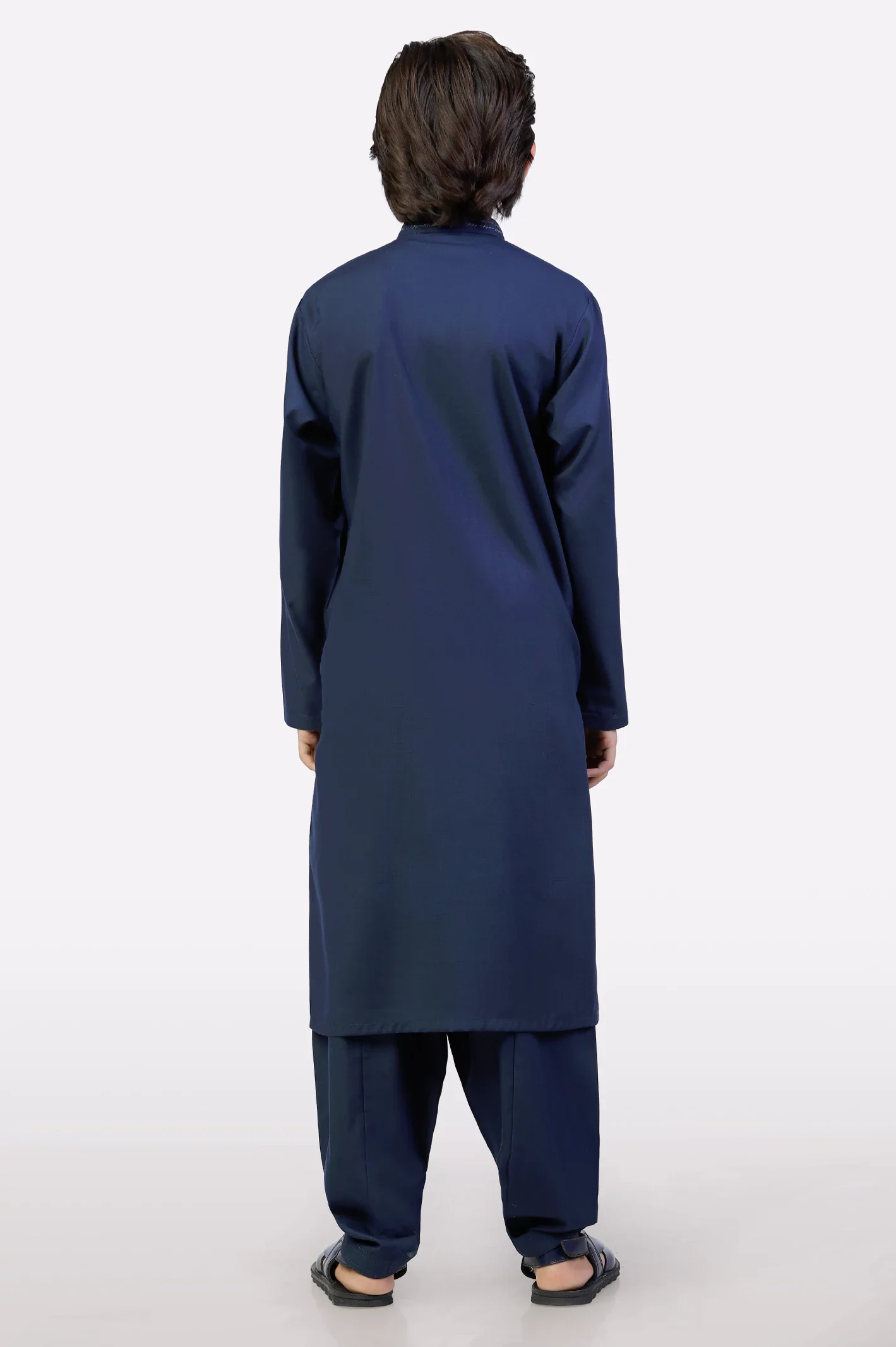 Dark Blue Boys Kameez Shalwar - Image 4