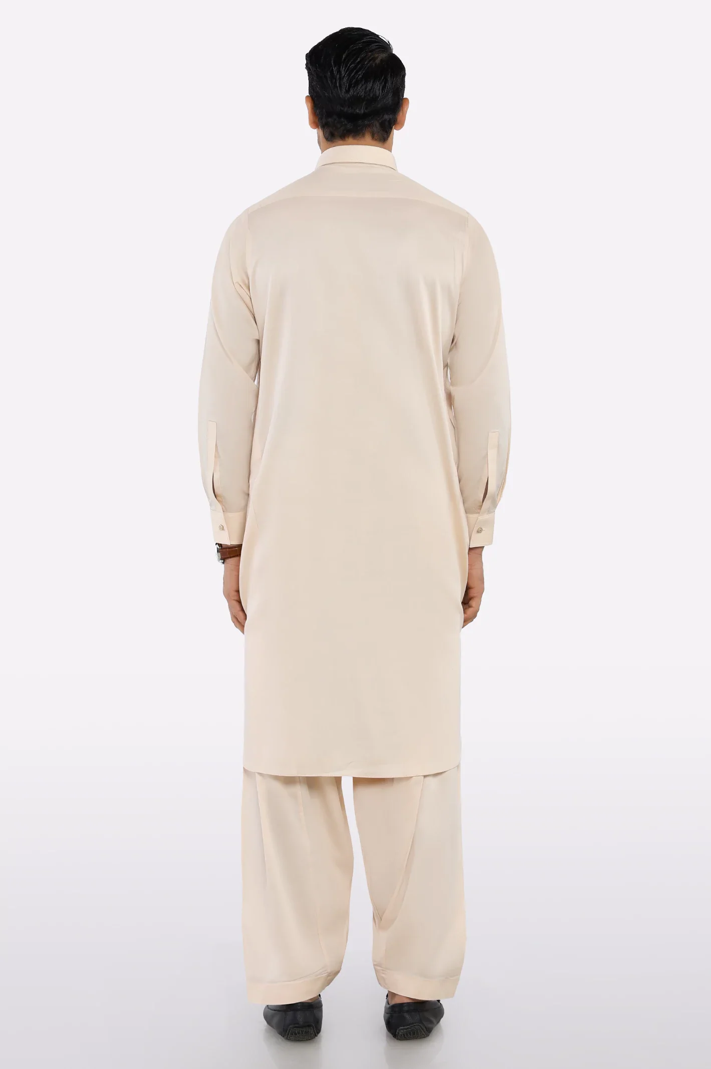Peach Cotton Shalwar Kameez - Image 4