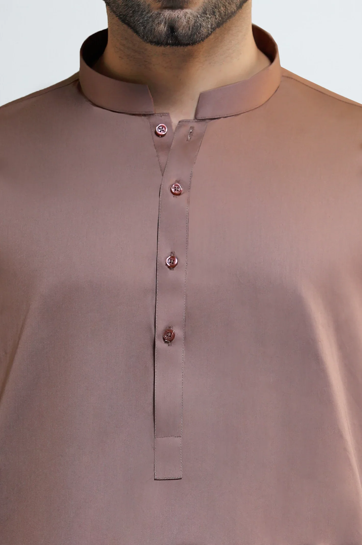 Rust Cotton Shalwar Kameez - Image 3