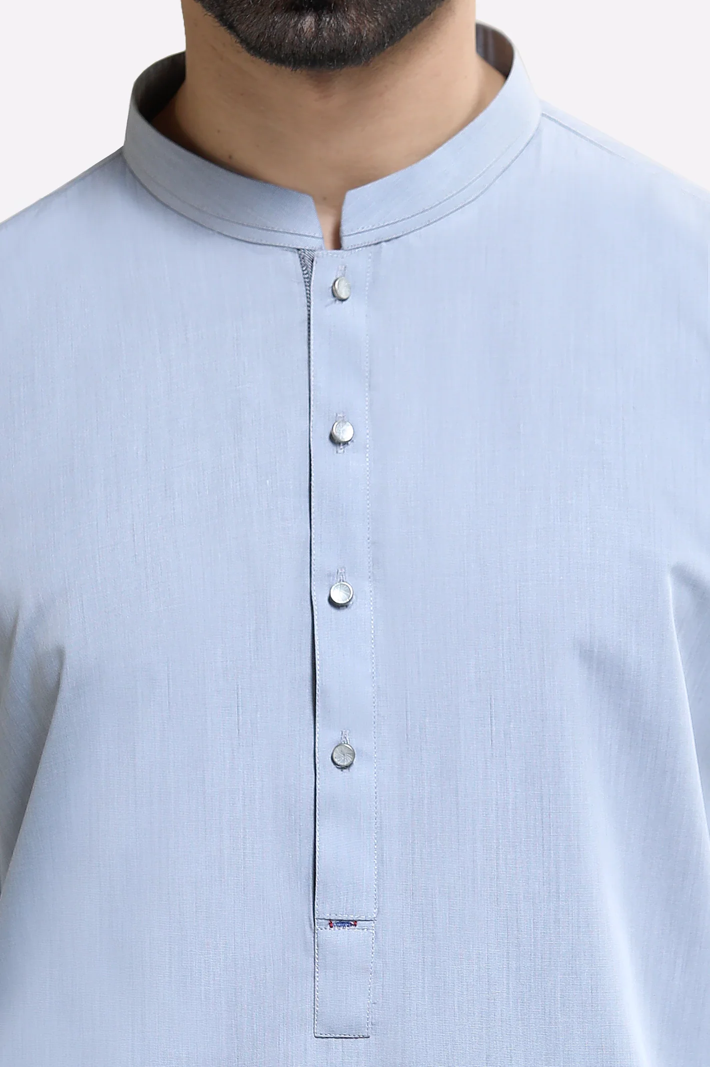 Grey Wash & Wear Shalwar Kameez - Image 3