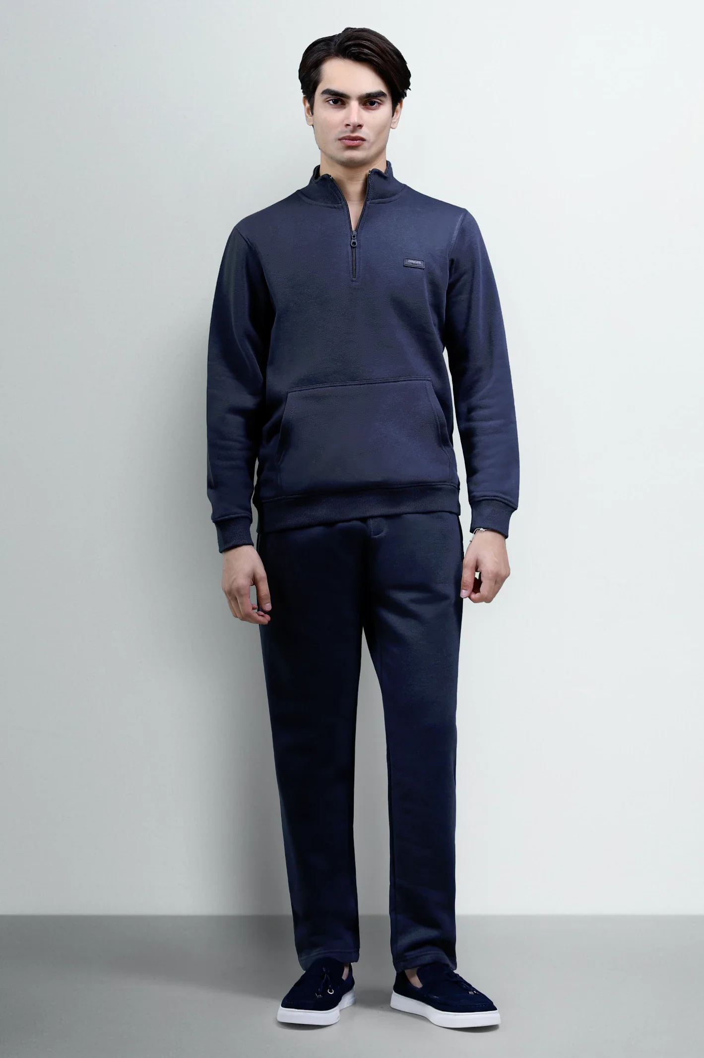 Charcoal Quarter Zip Sweatshirt - Image 2