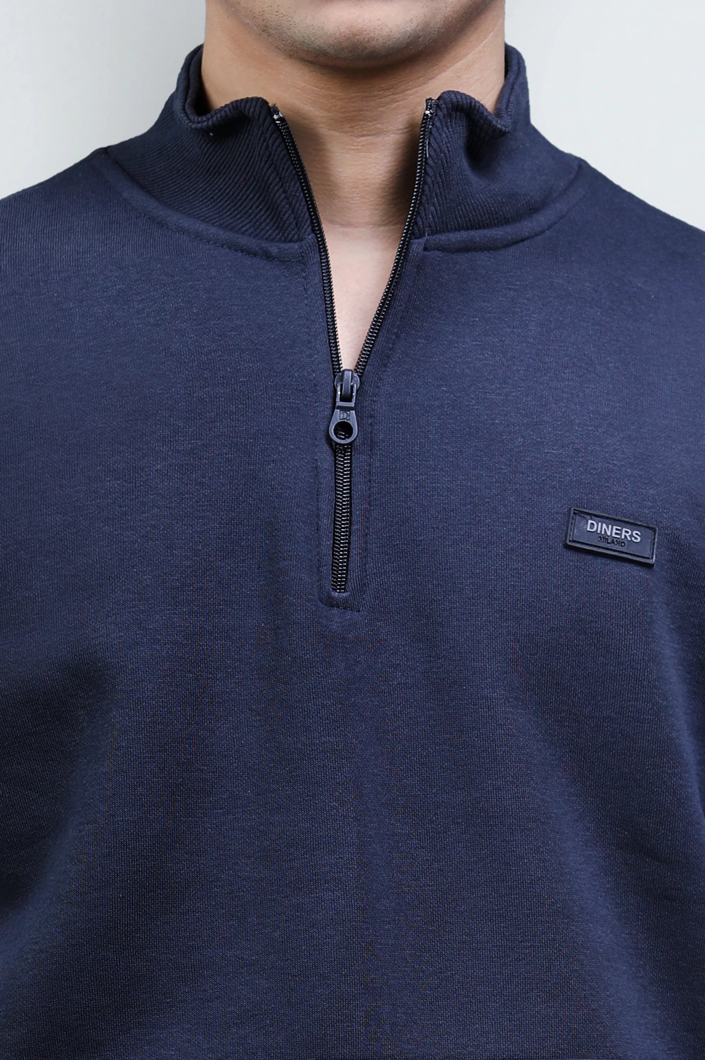 Charcoal Quarter Zip Sweatshirt - Image 3
