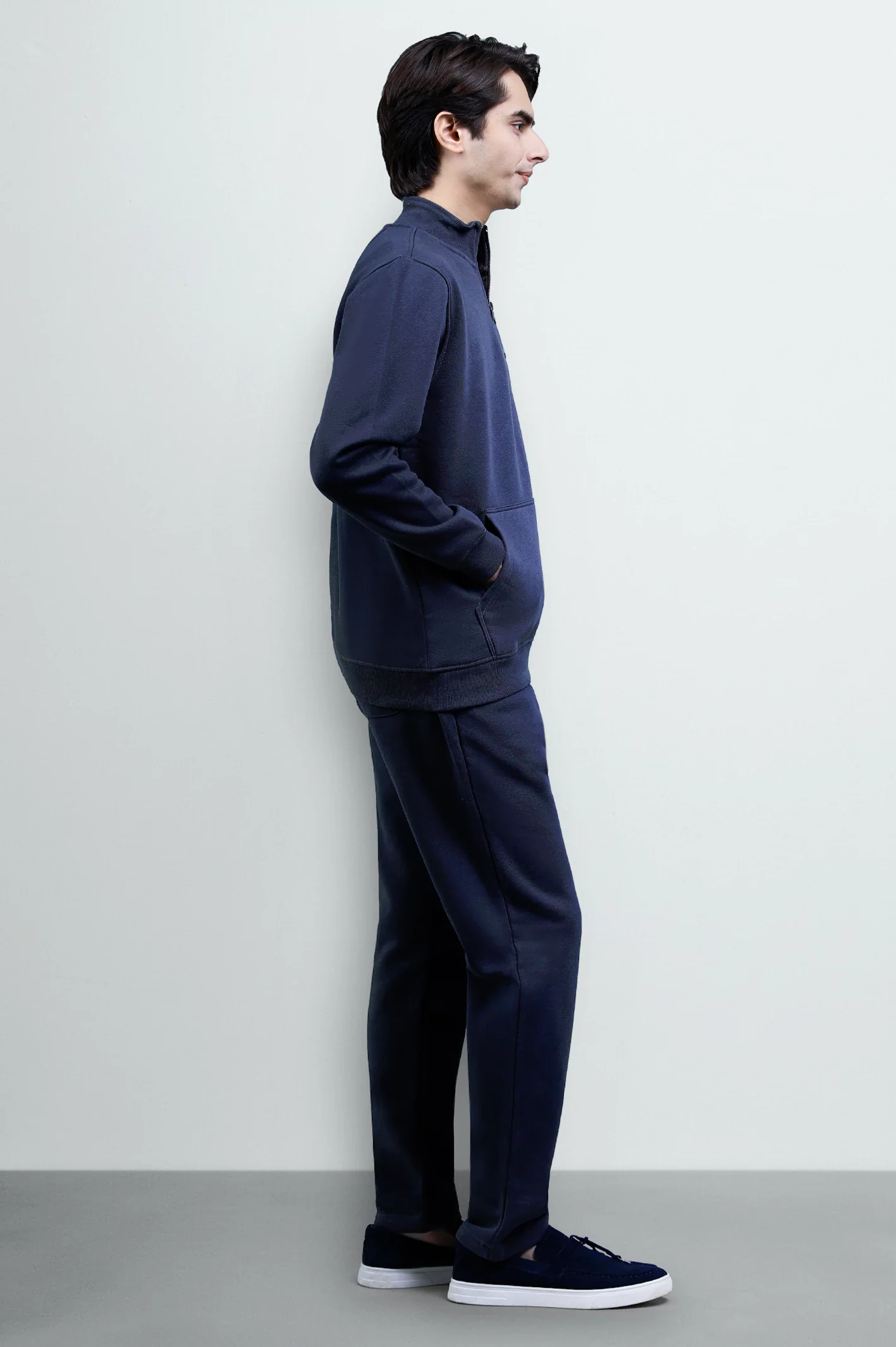 Charcoal Quarter Zip Sweatshirt - Image 4