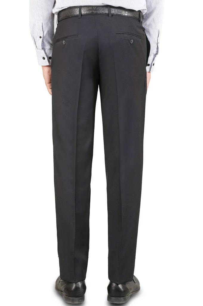 Dark Grey Wash & Wear Regular Fit Trouser - Image 3