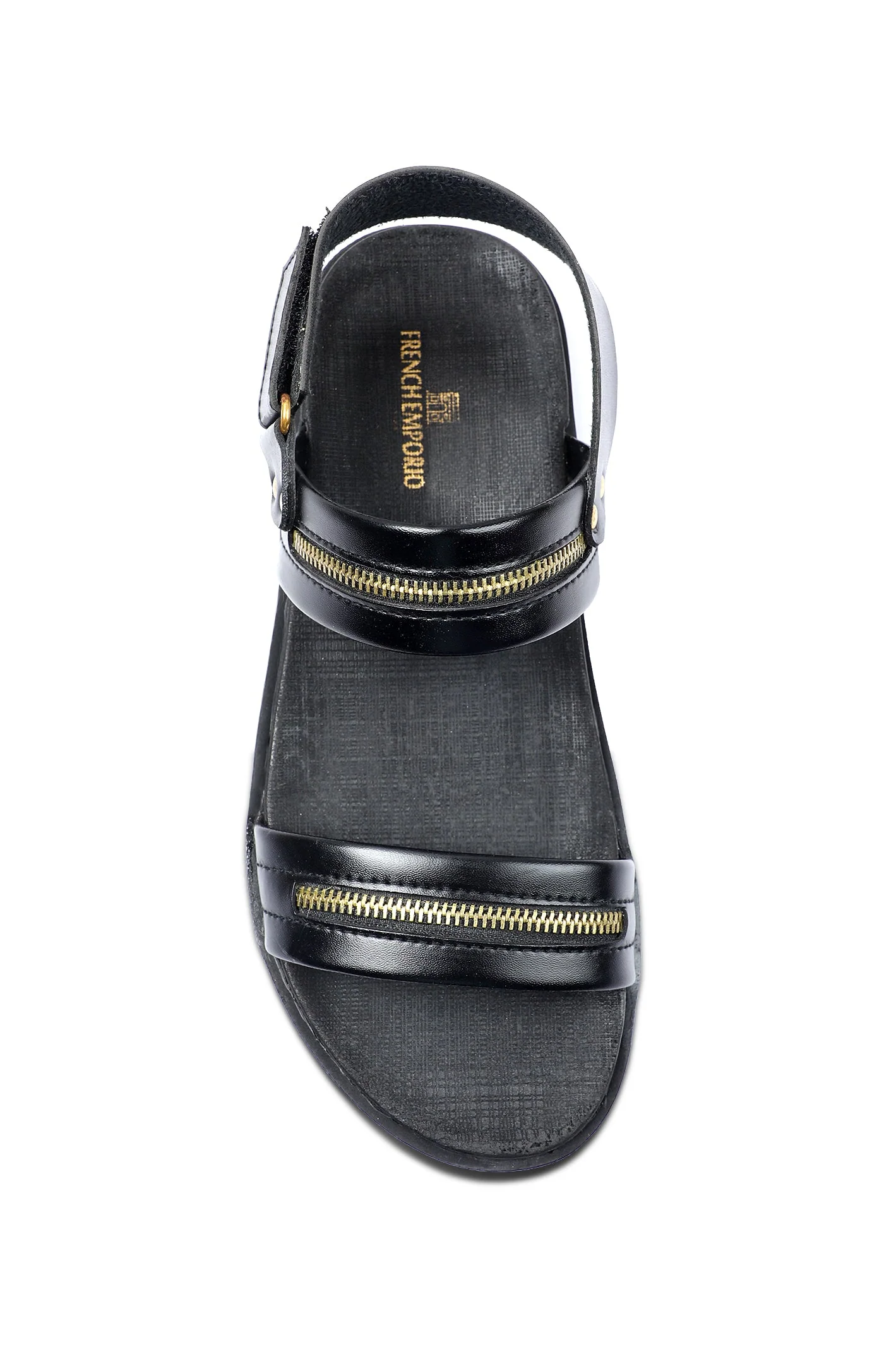 Black Sandal for Men's - Image 3