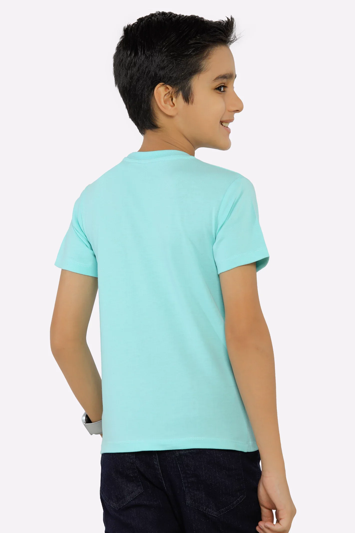 Aqua Graphic Print T-Shirt - Image 3