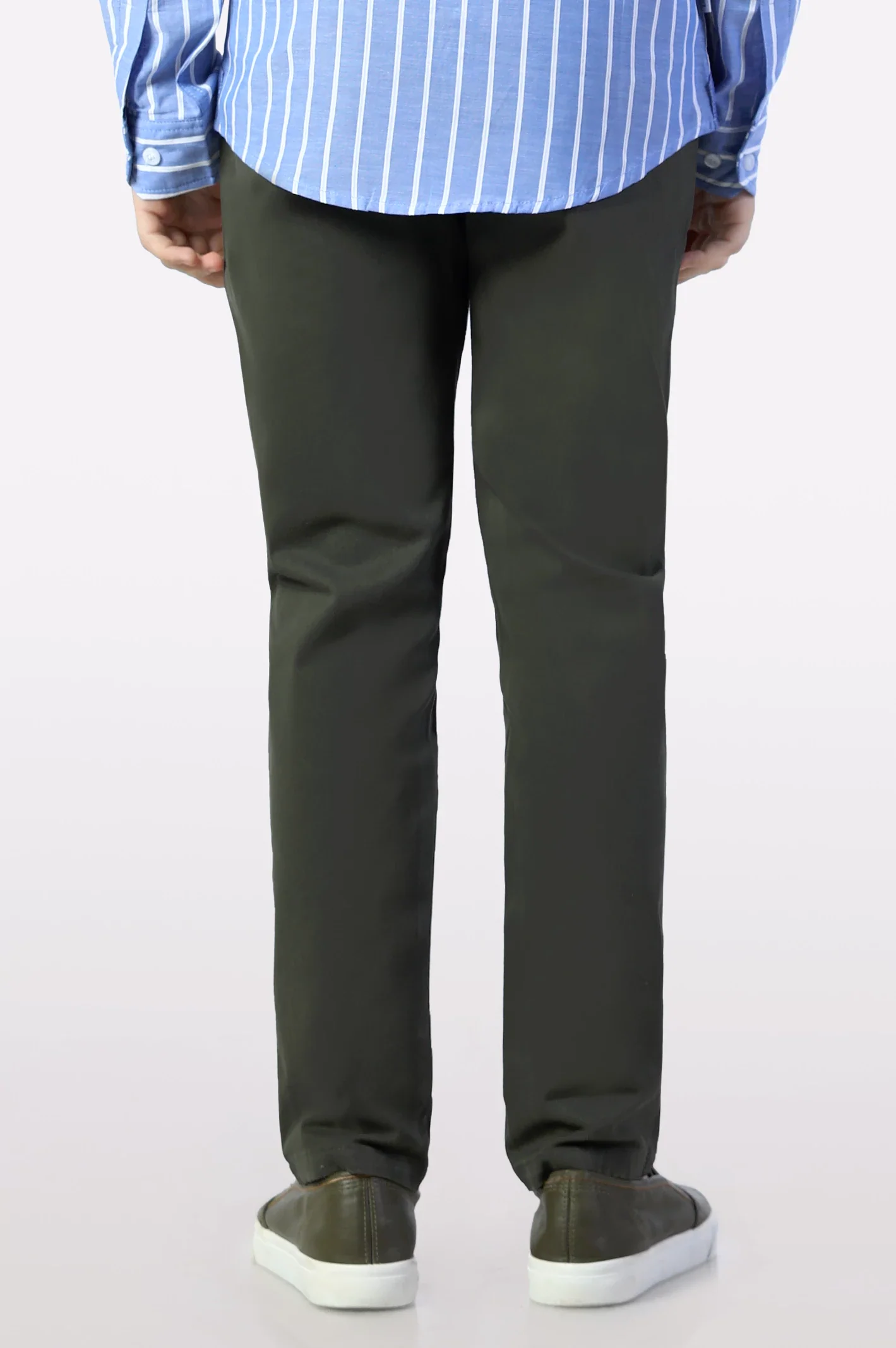 Olive Smart Fit Cotton Chino - Image 3