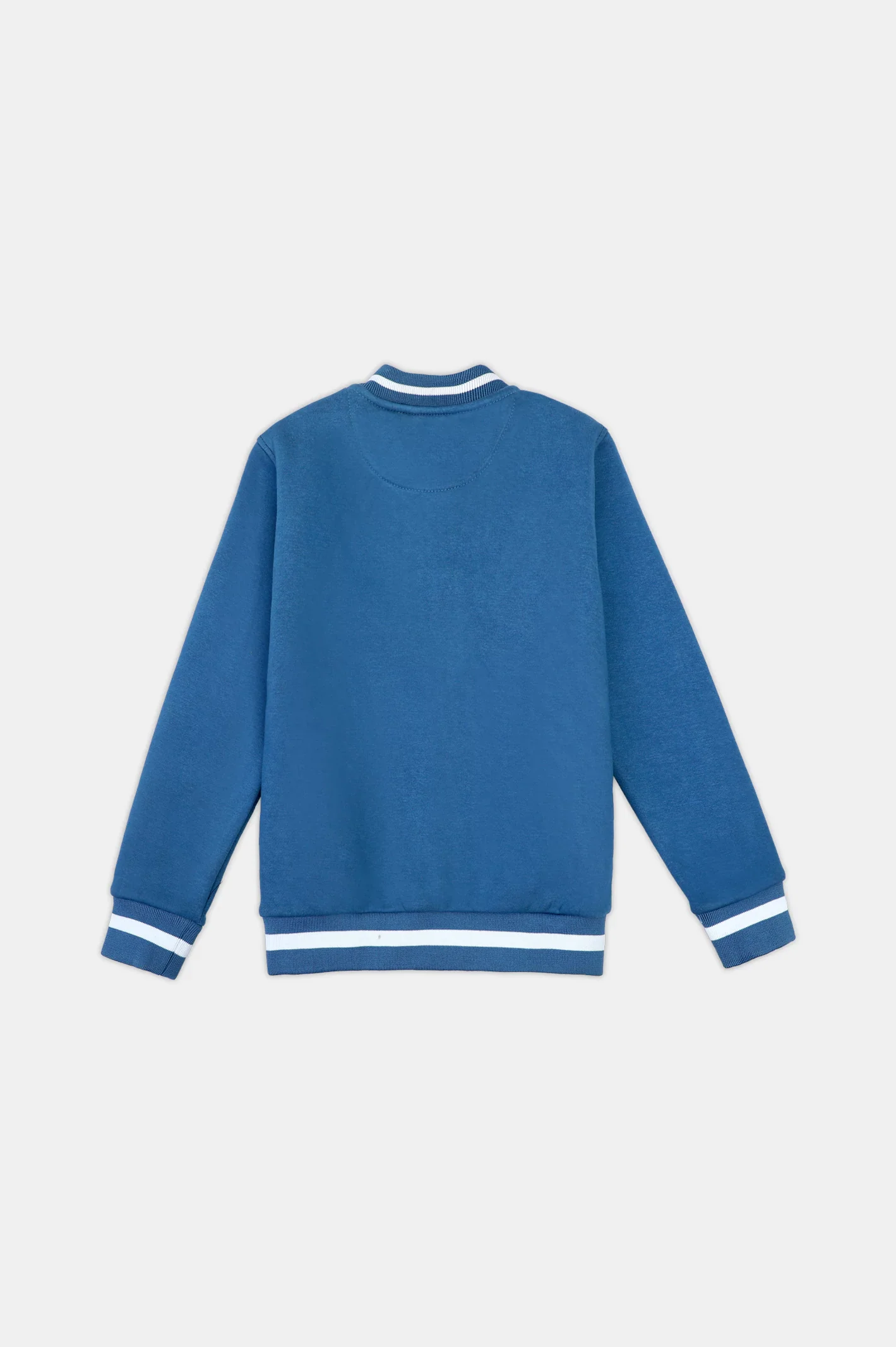 Navy Blue Boys Bomber Jacket - Image 3