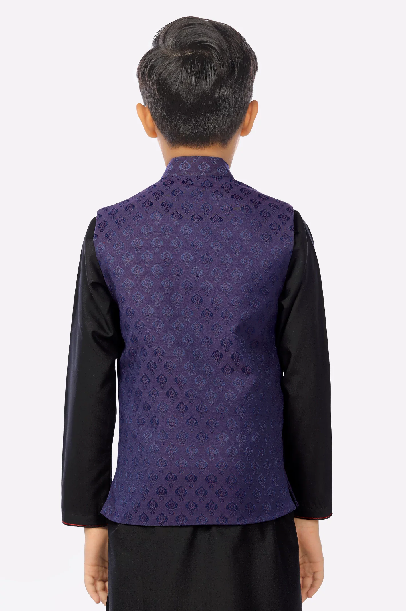 Boys Purple Waistcoat - Image 4