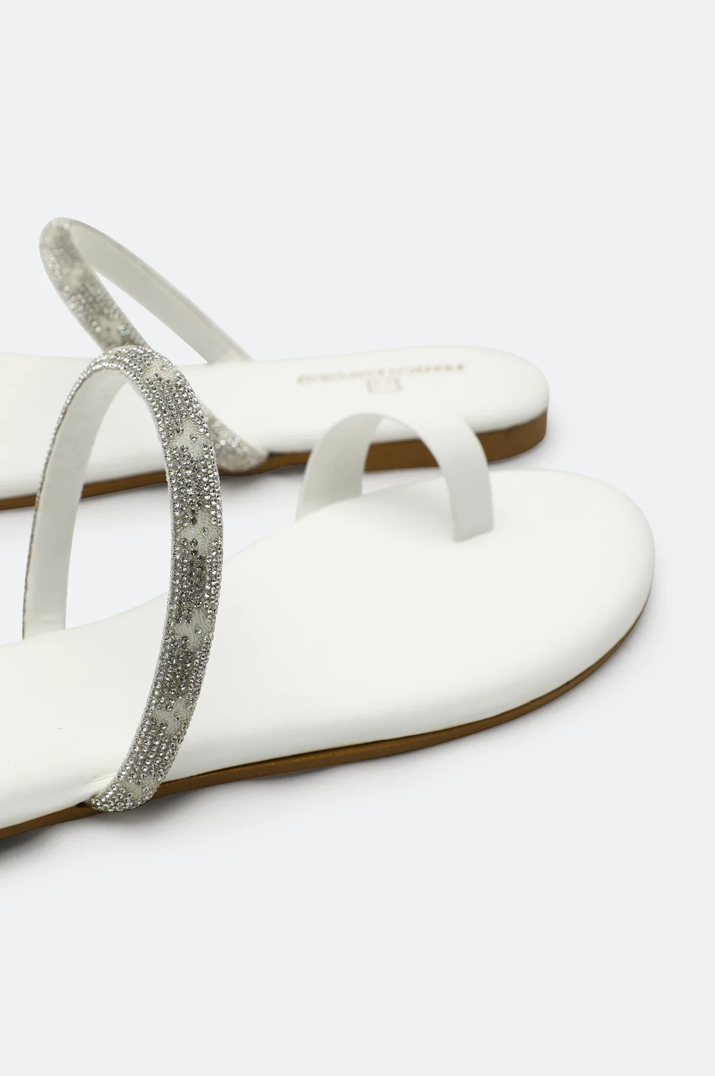 White Ladies Casual Slippers - Image 2